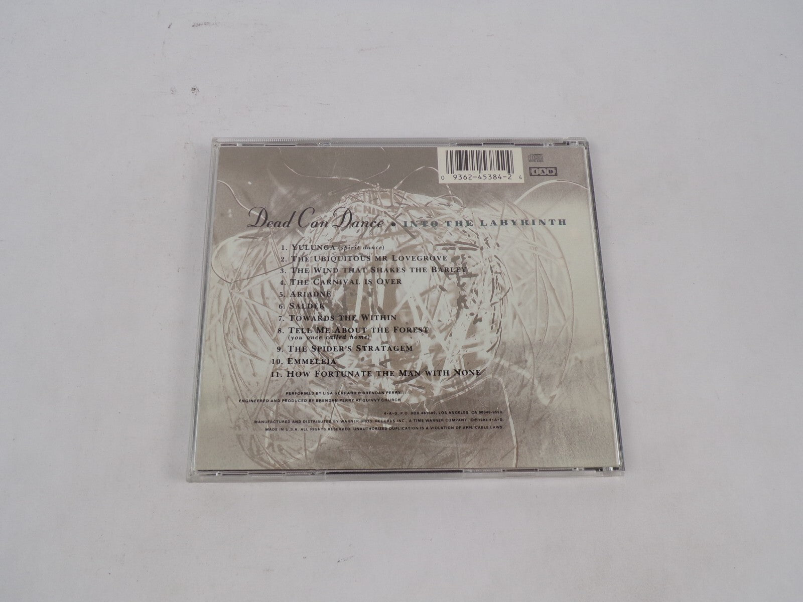 Dead Can Dance Into The Labyrinth Yuluga The Ubiquitous Mr LovegroveThe CD#68