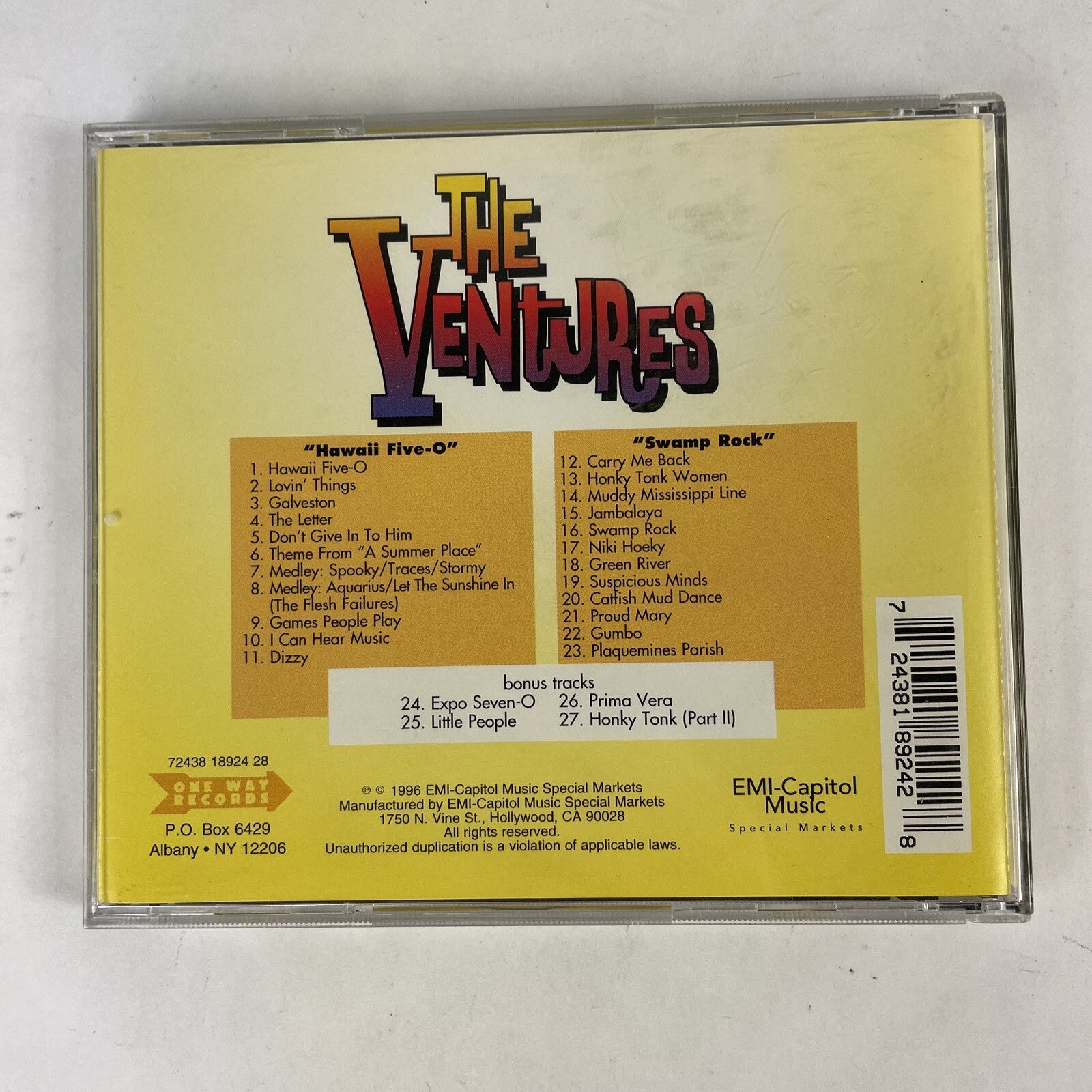 The Ventures -Hawaii Five-O / Swamp Rock CD   #17 
