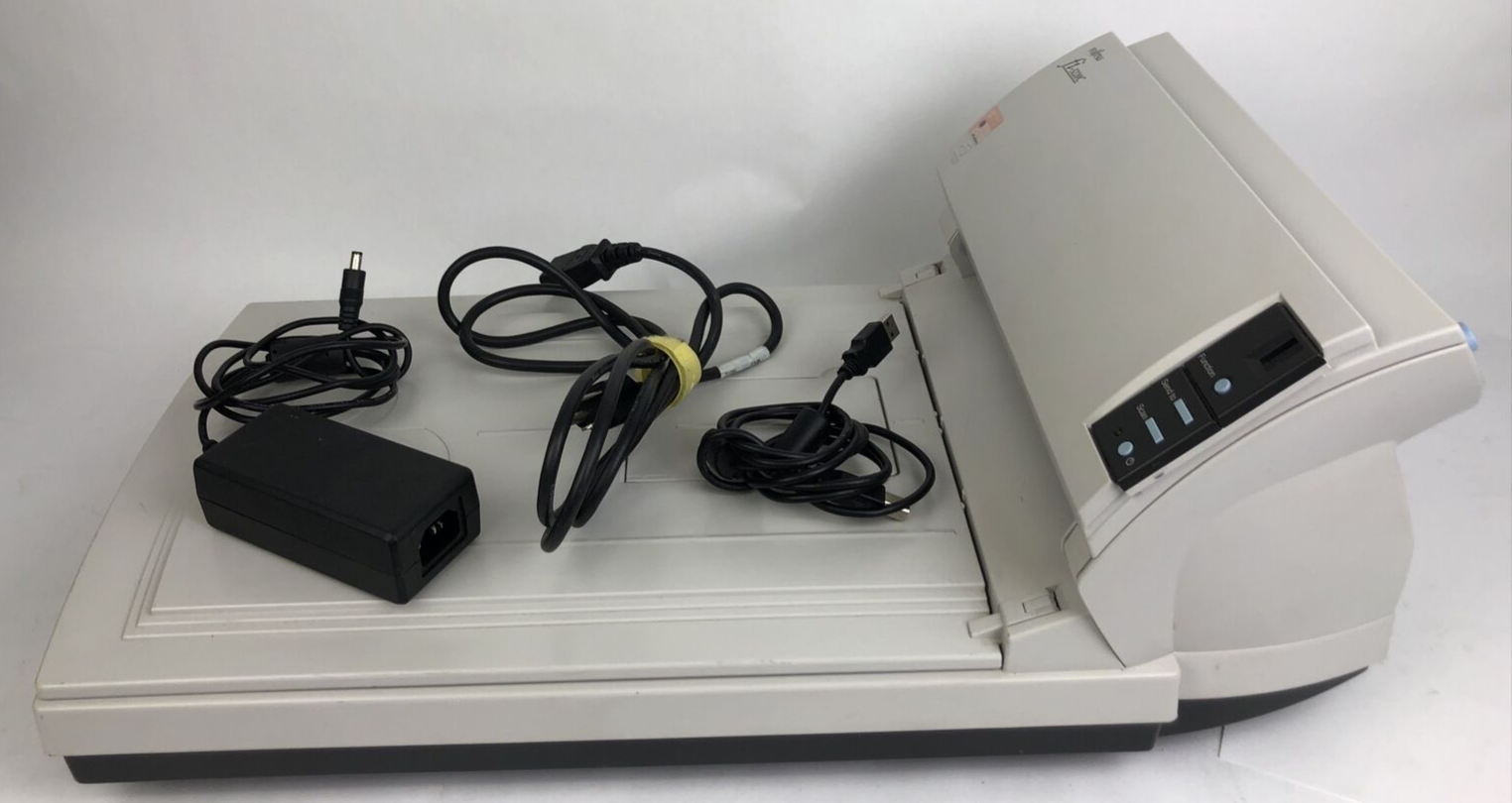 Fujitsu fi-5220C Color Flatbed ADF Duplex Document / Image Scanner w Power Cord
