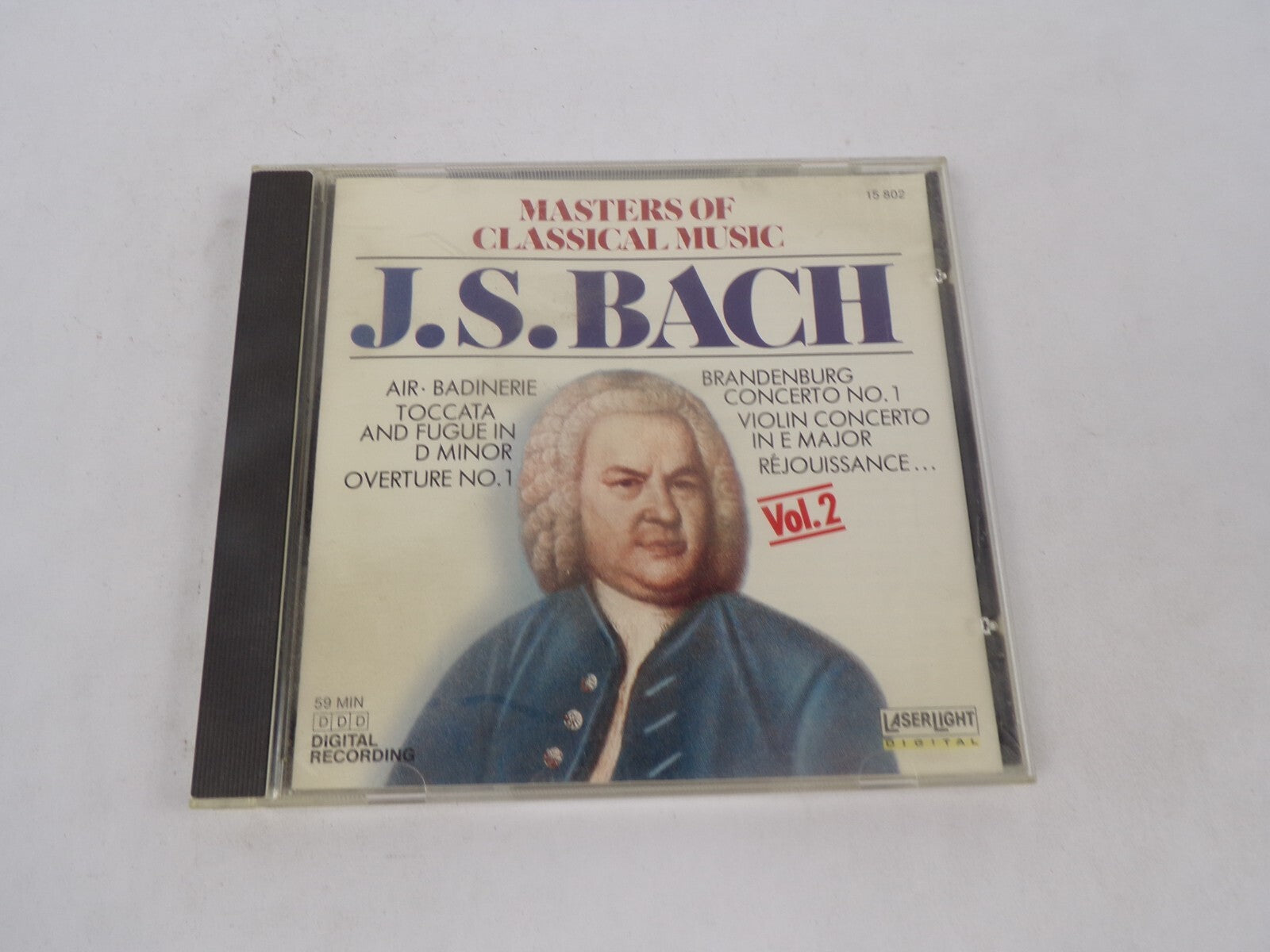 Masters Of Classical Music JS Bach Prelude in C minor Violin Concerto CD#71