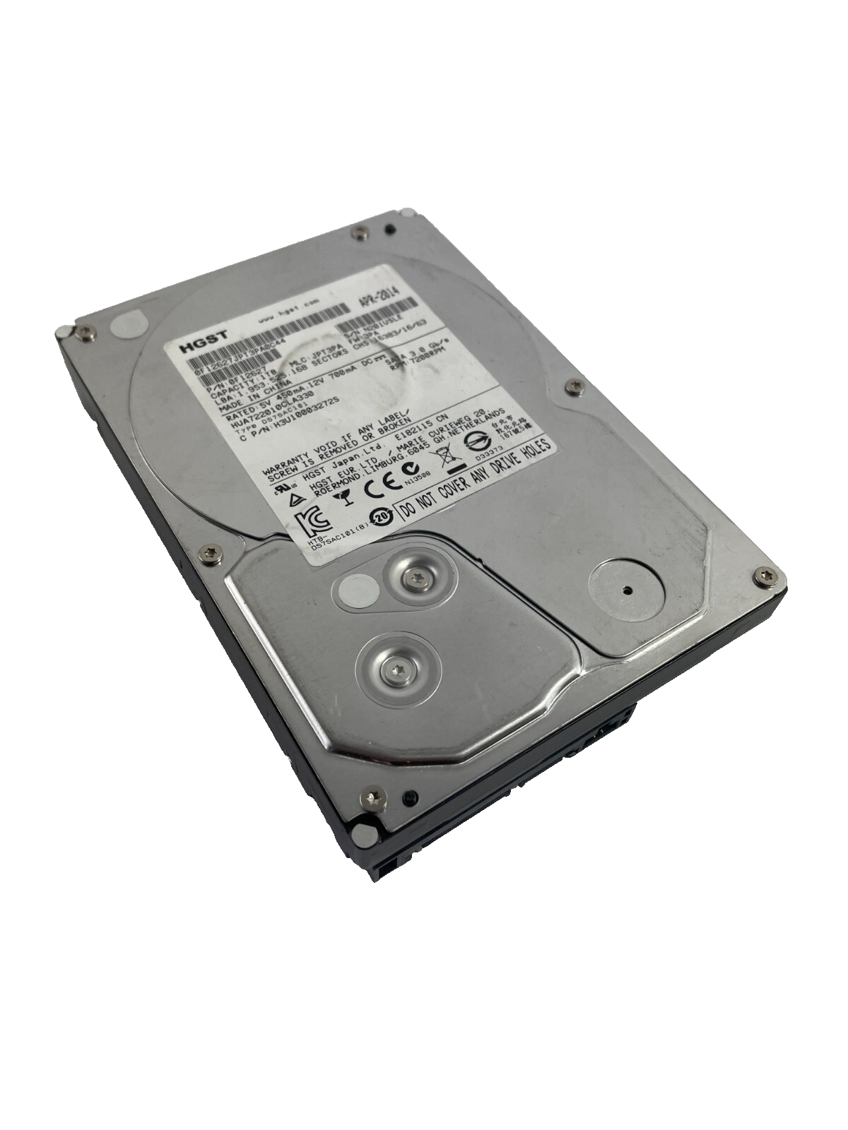 HGST Model HUA722010CLA330 SATA Internal Hard Drive 7200RPM 1 TB Cache 32MB