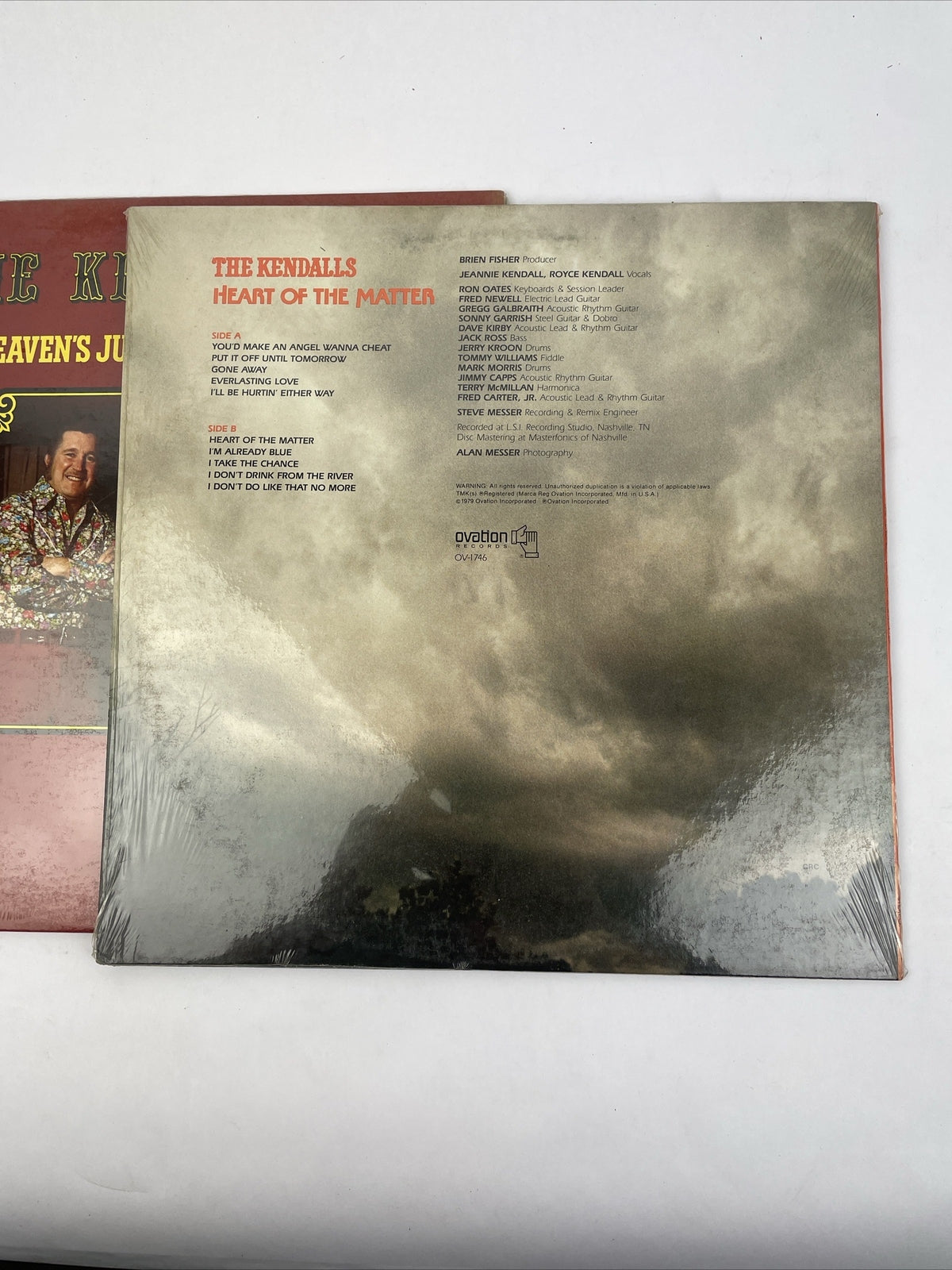 2 x The Kendalls LP Vinyl Records Heart of the Matter, Heaven's Just a Sin Away
