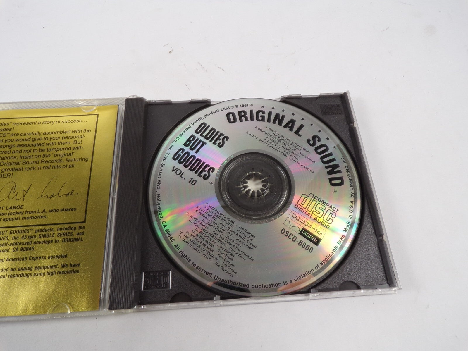 Oldies But Goodies Vol 10 Venus Only You Bo Diddley In The Mood WoolyBully CD#48