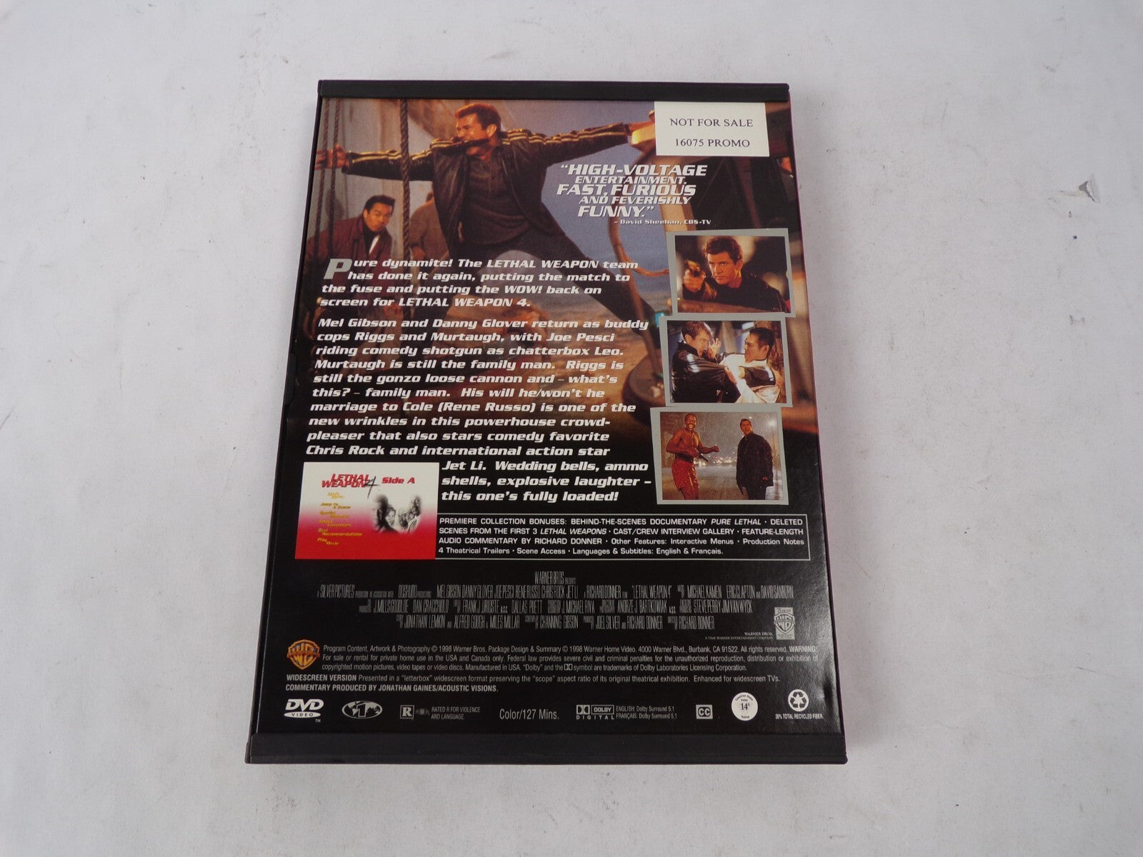 Lethal Weapon 4 A Richard Donner The Gang's All Here Mel Girson Danny DVD Movies