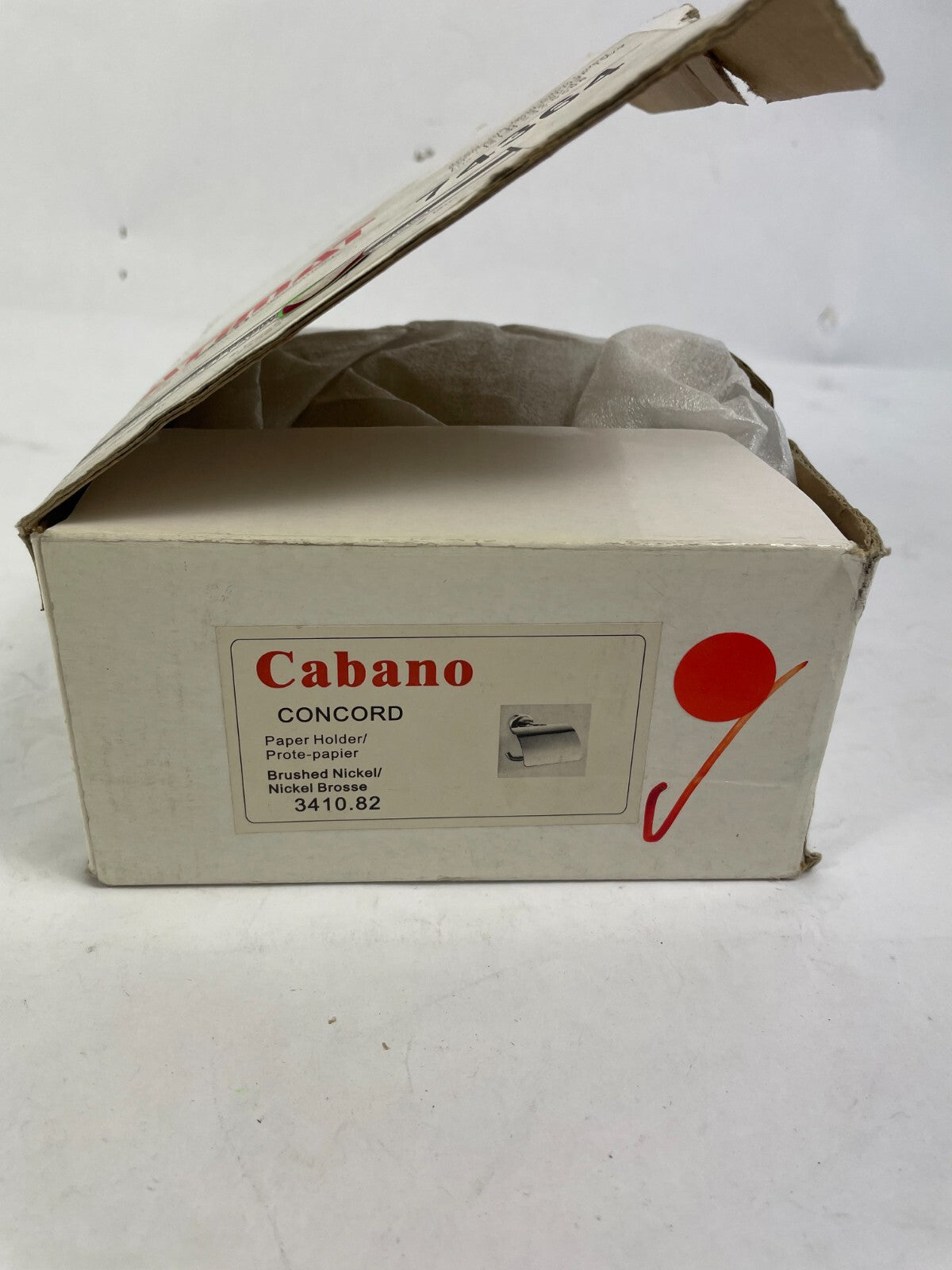 Cabano Concord 3410.82 brushed nickel bathroom paper holder wall accessory