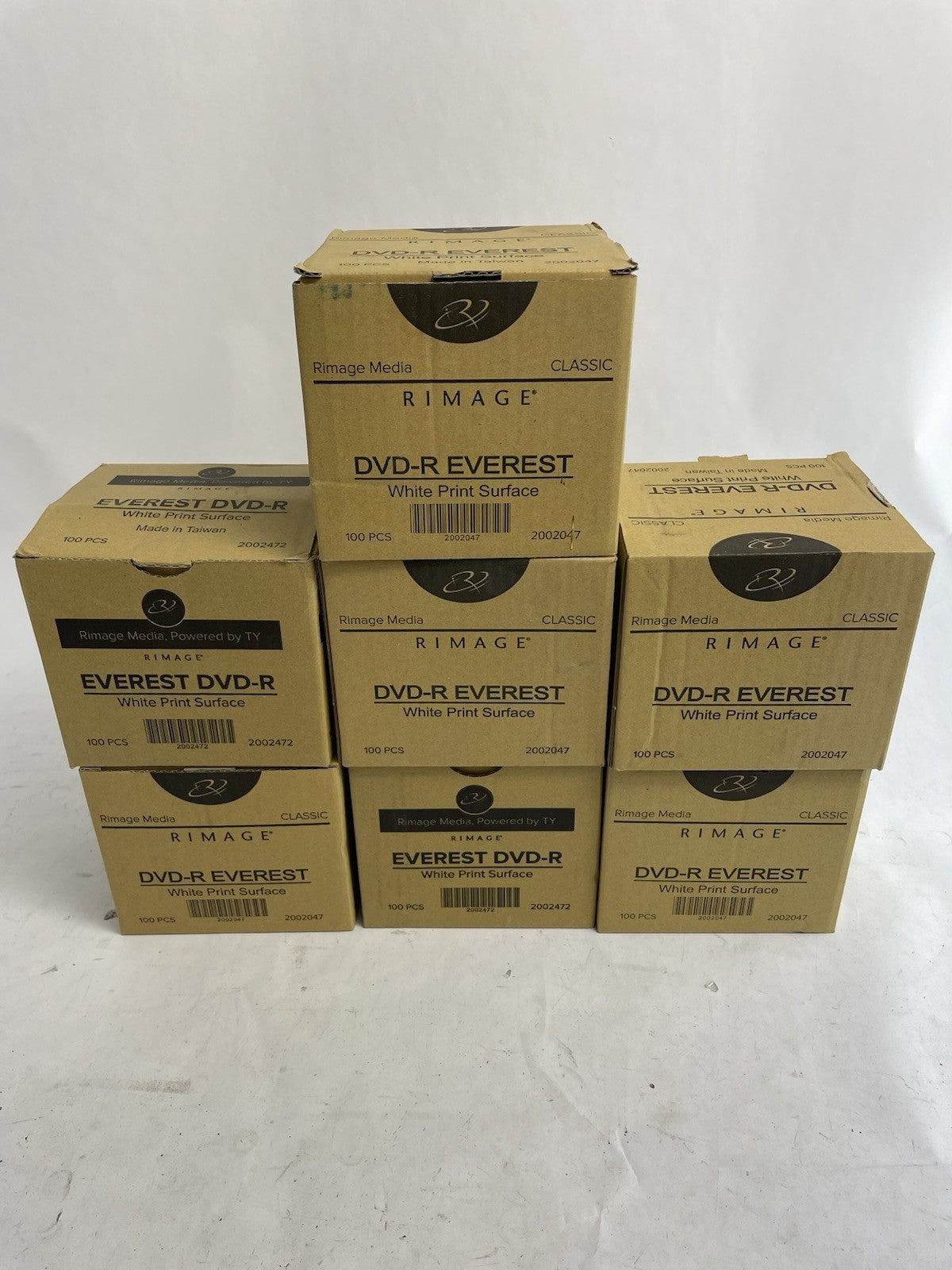 7 x 100 - New Rimage Everest White PrinWhite  Surface Thermal DVD-R 2002047