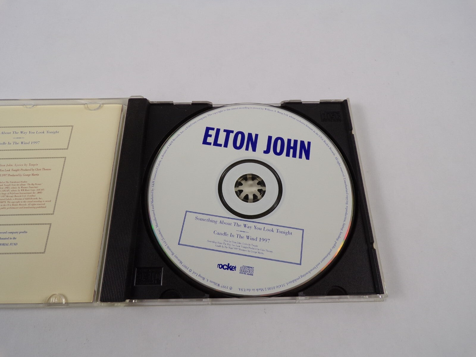 Elton John Something About The Way You Look Tonight Candle In The Wind In CD#59