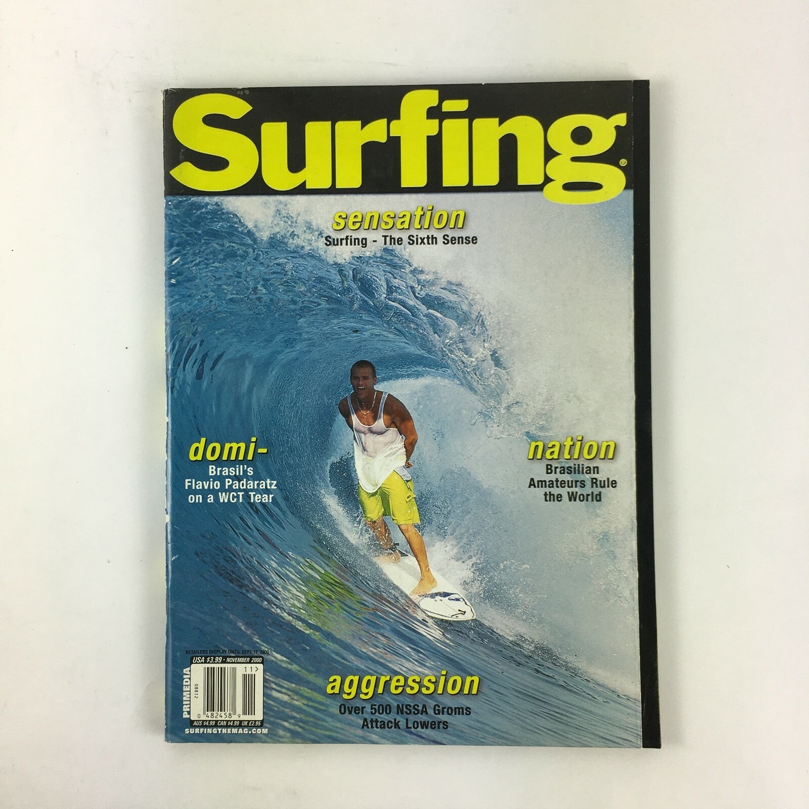 November 2000 Surfing Magazine Sensation The Sixth Sense Domi Nation Aggression