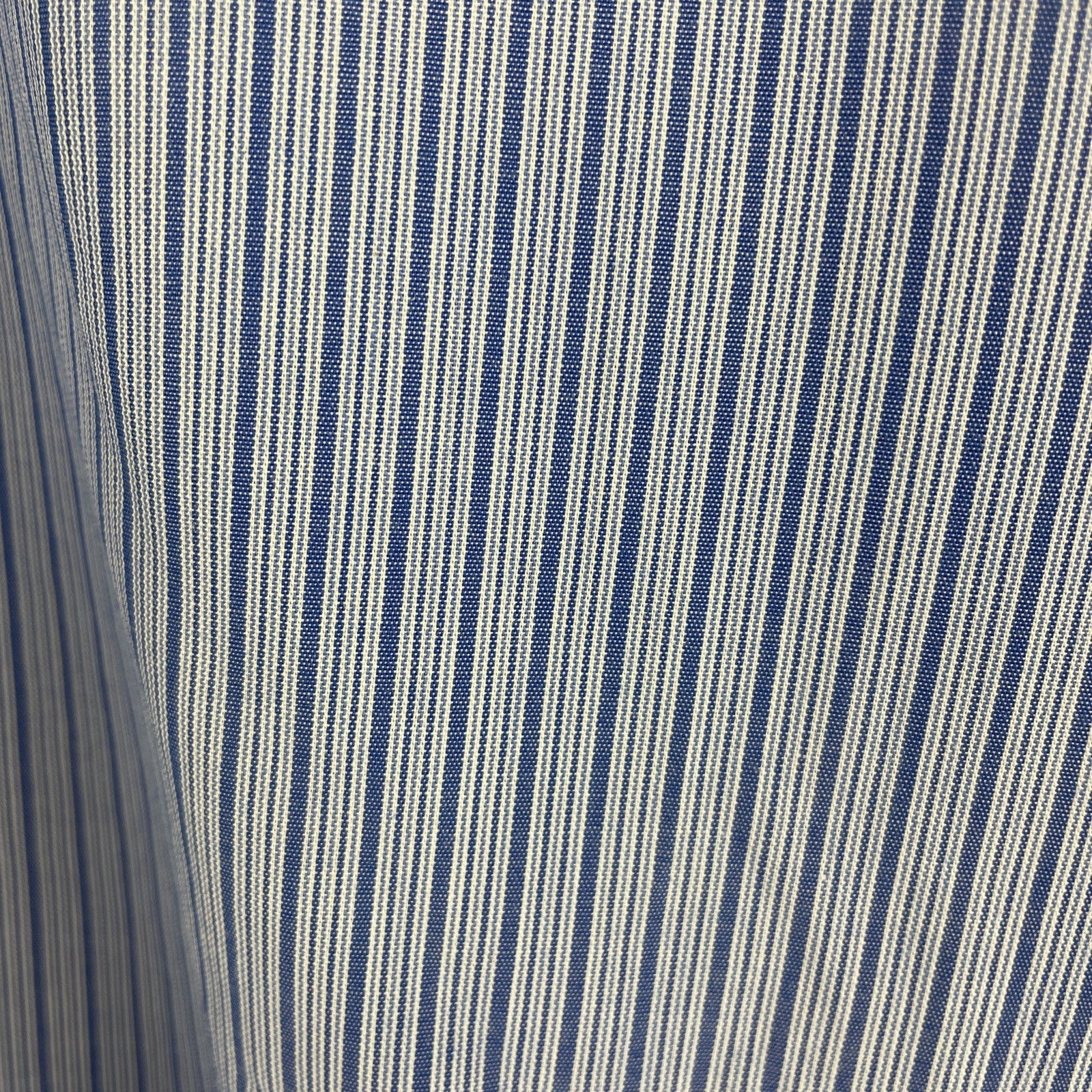 BOSS Hugo Boss Shirt Mens Sz 16 34/35 Blue Stripe Sharp Fit Dress Long Sleeve