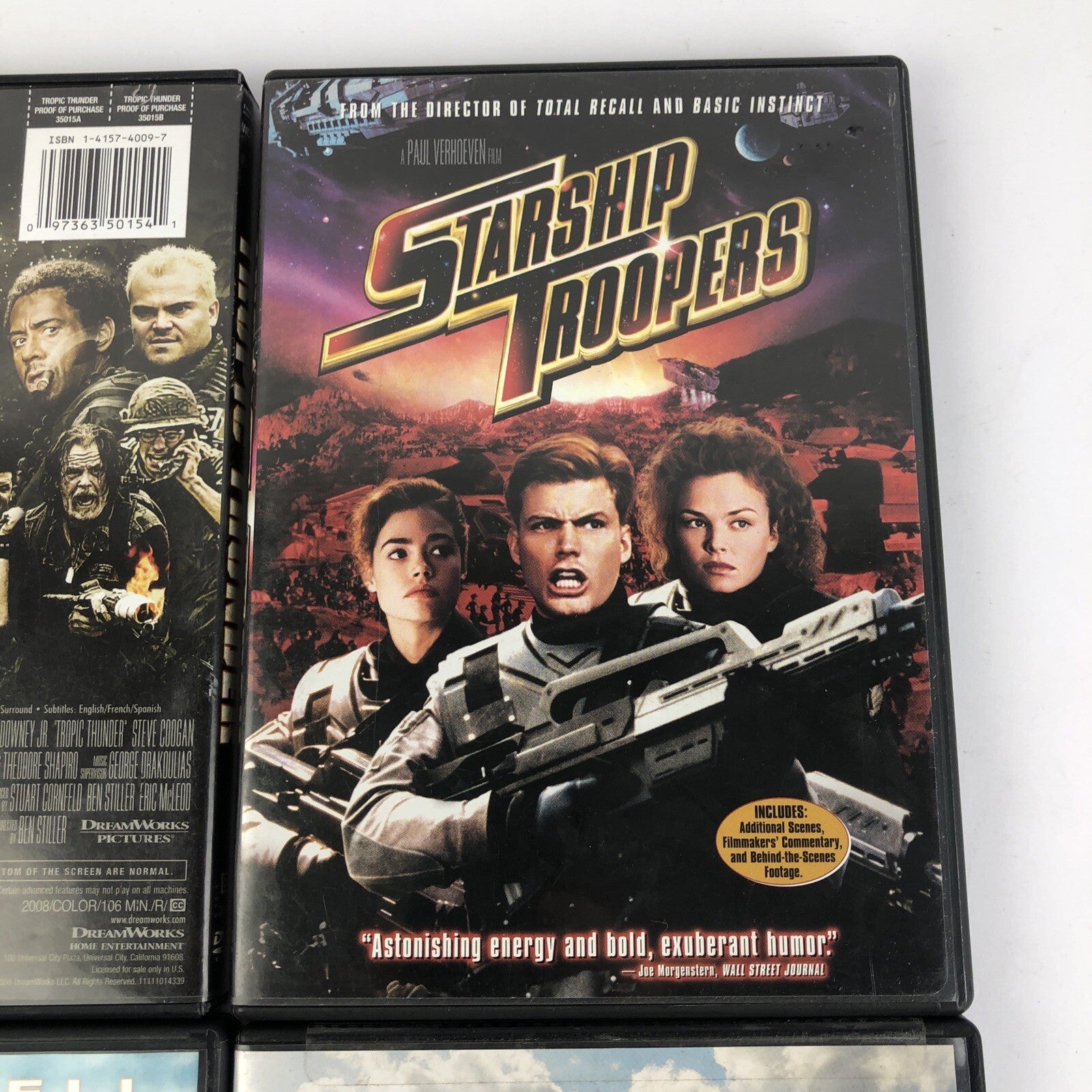 4 x Comedy DVD Lot - Starship Troopers, Princess Bride, Tropic Thunder + LOOK