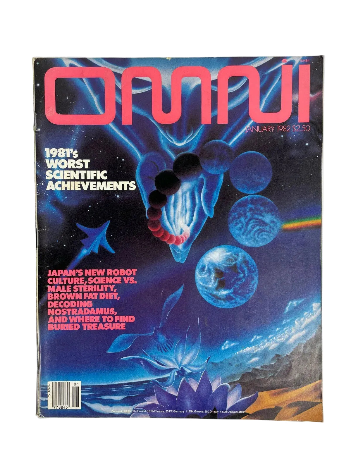 January 1982 Omni Magazine Japans New Robot Culture Male Sterility Nostradamus