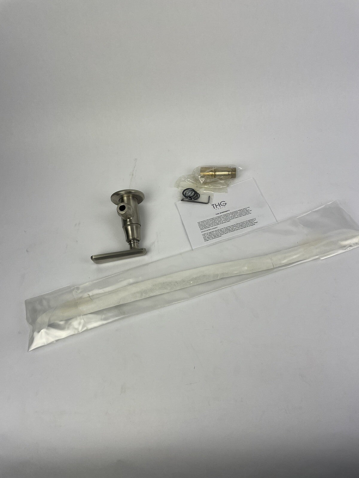 THG Paris A58-C01-00181 matte nickel toilet and bidet water supply angle valve