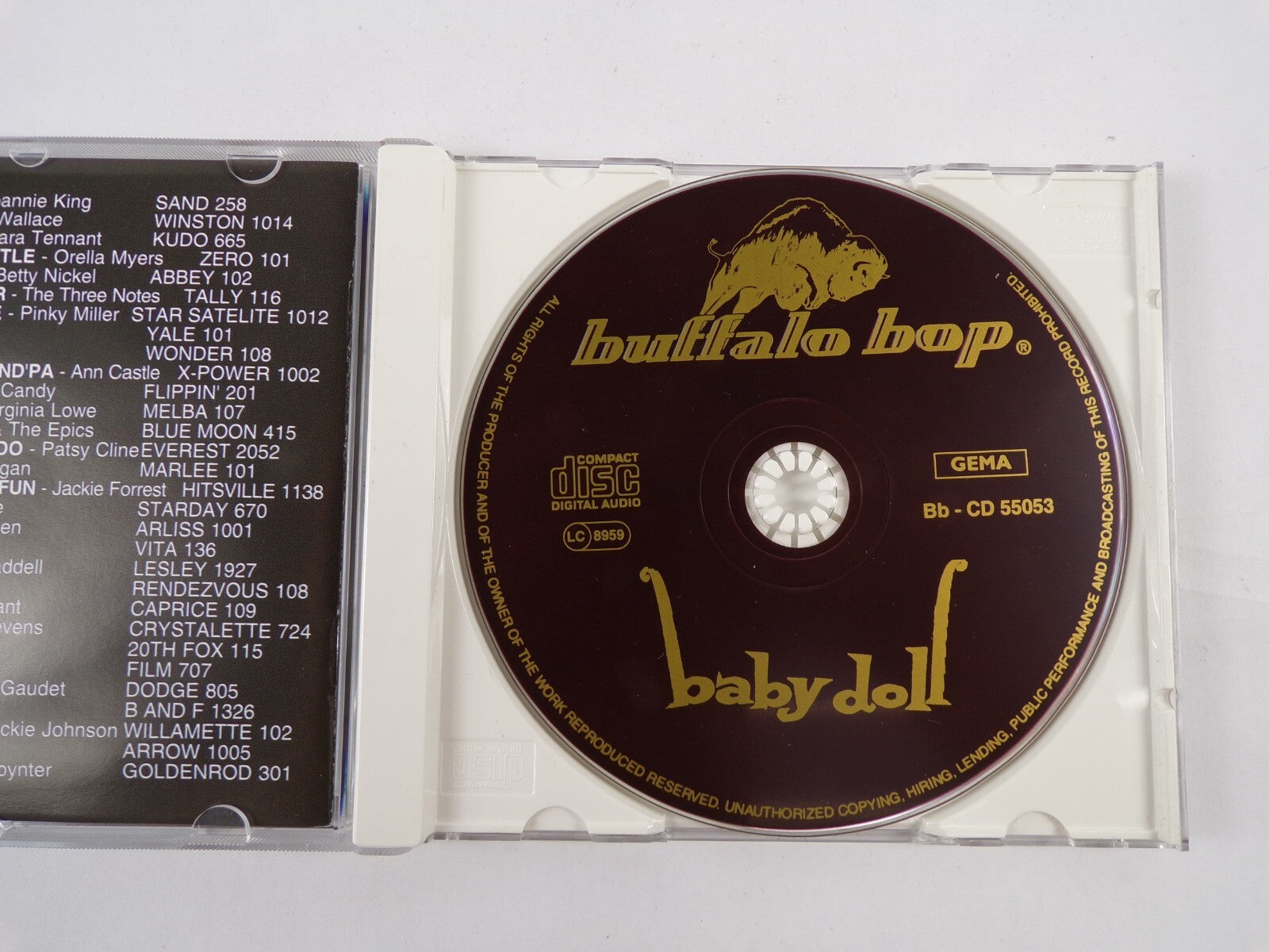 Baby Doll Buffalo Bop Roller Coaster CD #18