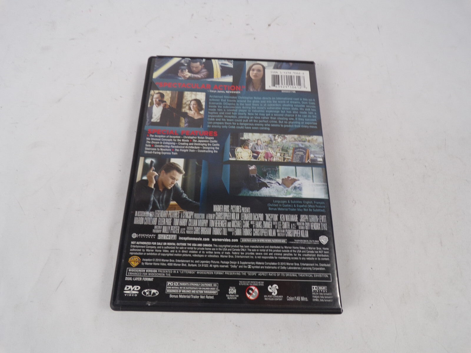 Inception Dazzling. Breathtaking Leonardo Dicaprio Watanabe Gordon-LevDVD Movies