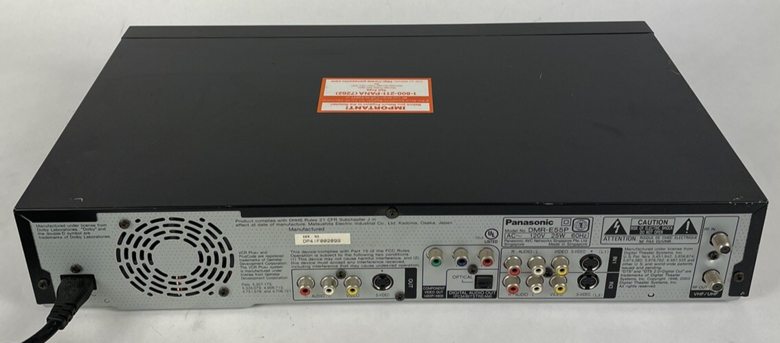 Panasonic DMR-E55 DVD Video Player Recorder DVD-RAM DVD-R Cosmetic Flaws