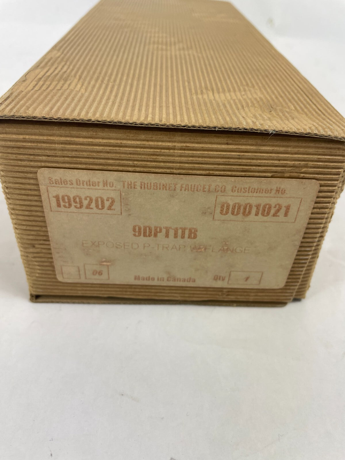 Rubinet 9DPT1TB Exposed P-Trap with Flange 9DBEPT1