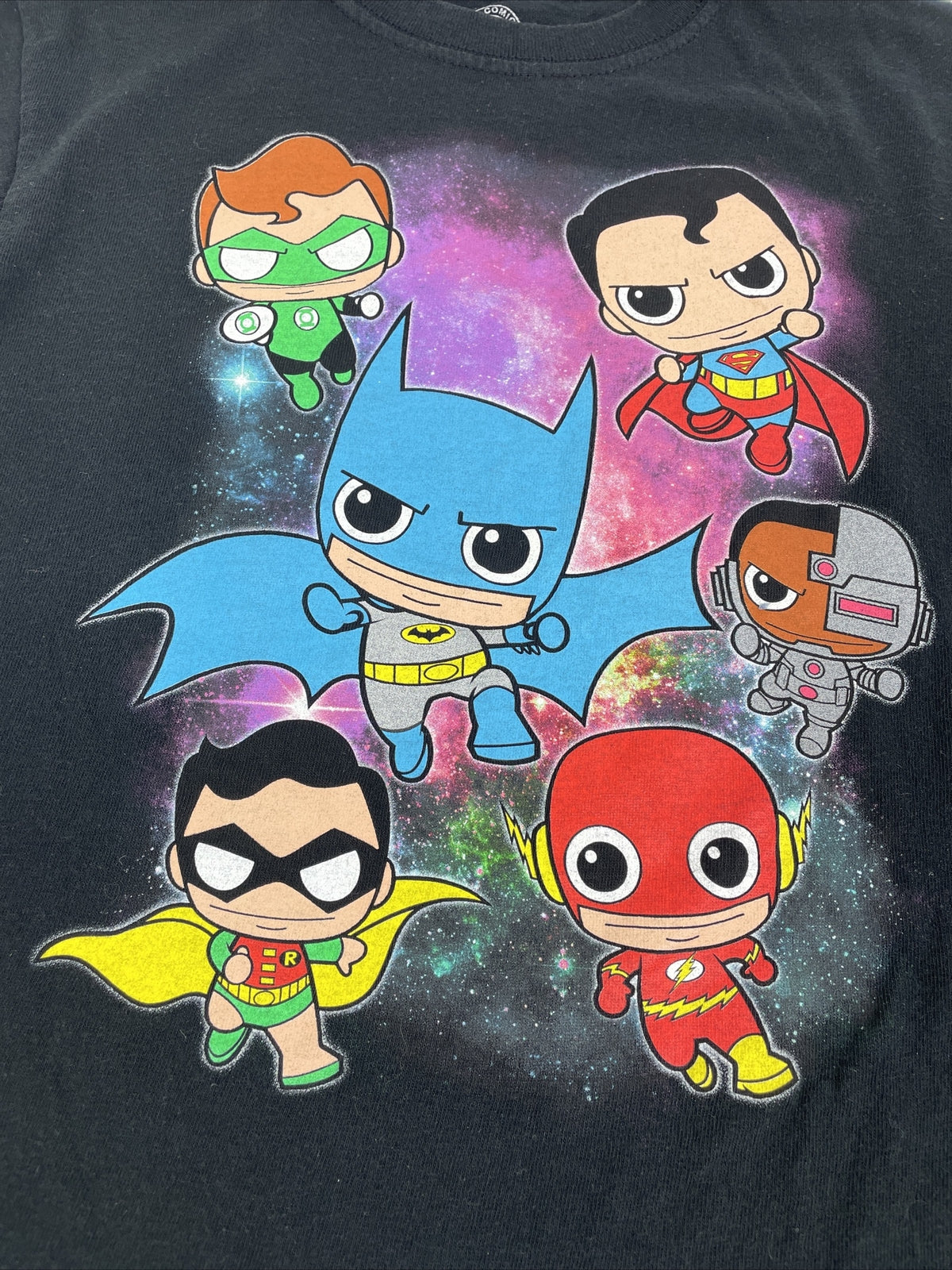 Lot of 4 Kid's Boy's T Shirts Size L7 Disney TMNT Sponge Bob DC Batman Superman