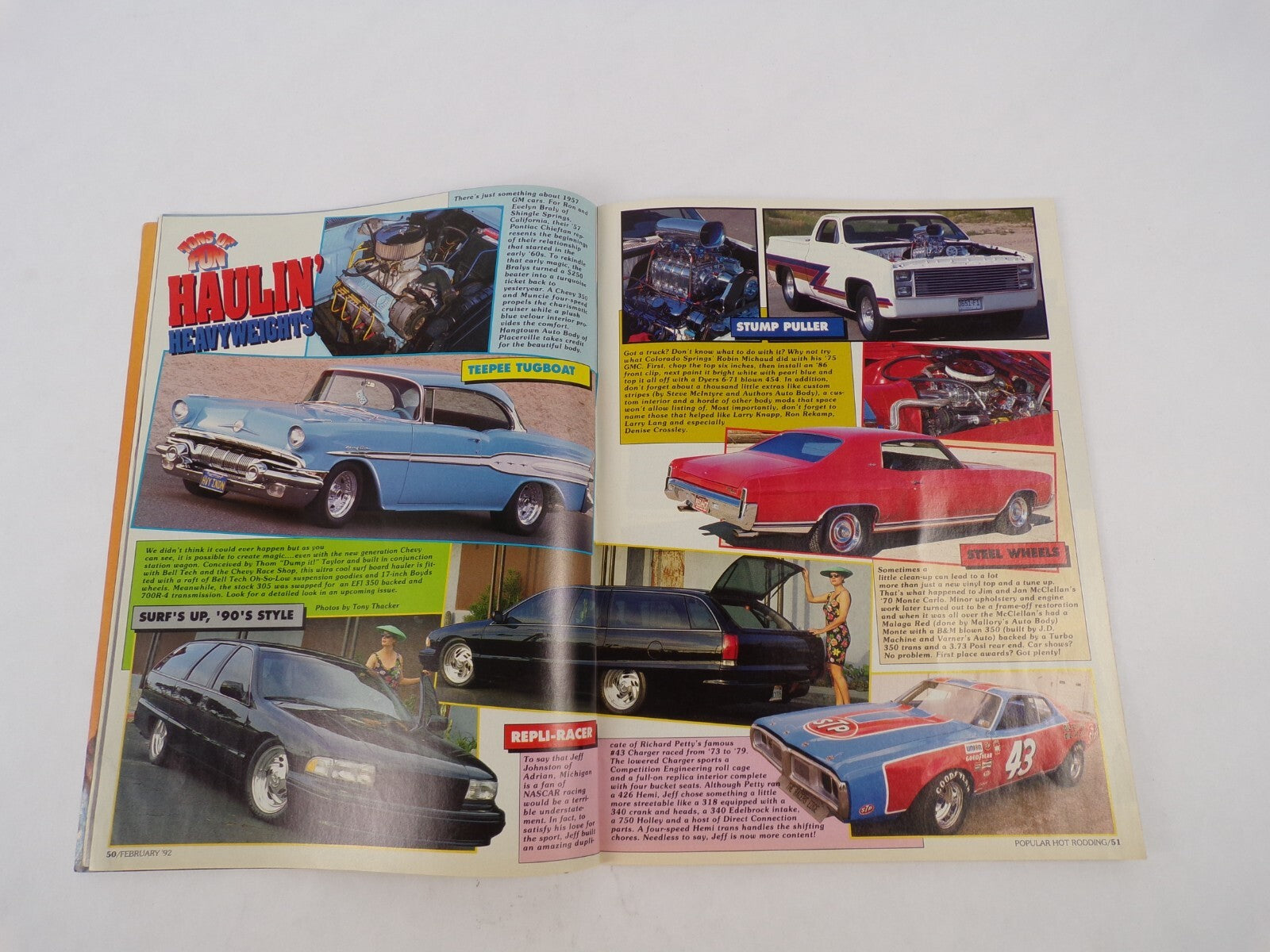 July 1992 Hot Rodding Magazinee Haulin' Heavy Weights Simple, Effective - And