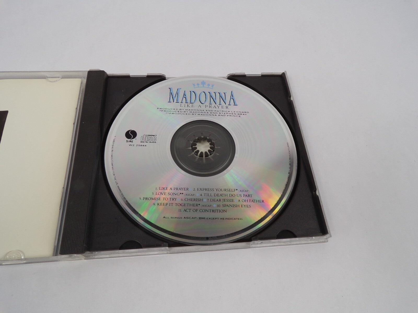 Madonna Like A Prayer Like A Prayer Express Yourself Love Song Till Death CD#63
