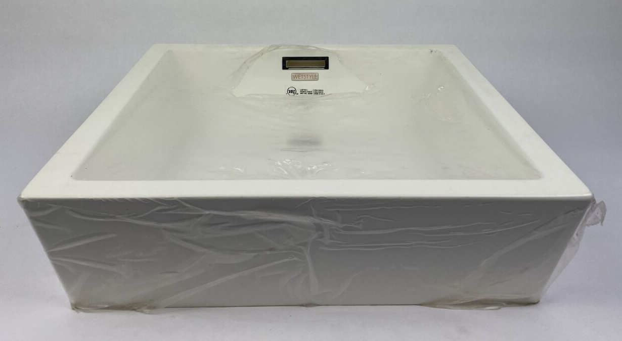 OEM WET Style VC815U-O-PC-G Under Mount Vessel Lavatory Sink 15" X 15" x 4" LOOK