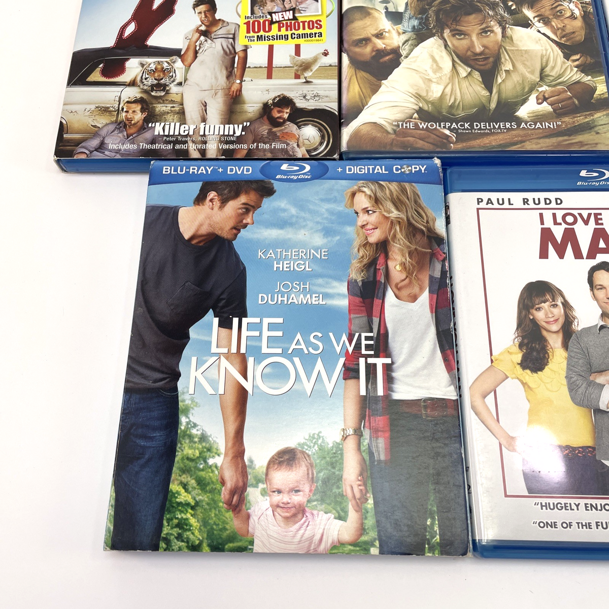 7 x Comedy Blu Ray Lot Hangover, I Love You Man, TED,  Miami Rhapsody, LAWKI