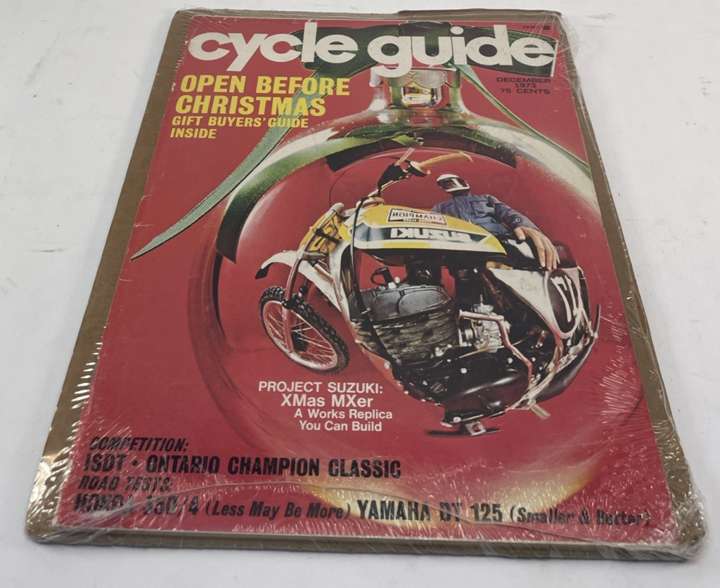 Vintage Cycle Guide December 1973 * Project Suzuki Cover, Honda 350 Yamaha DT125