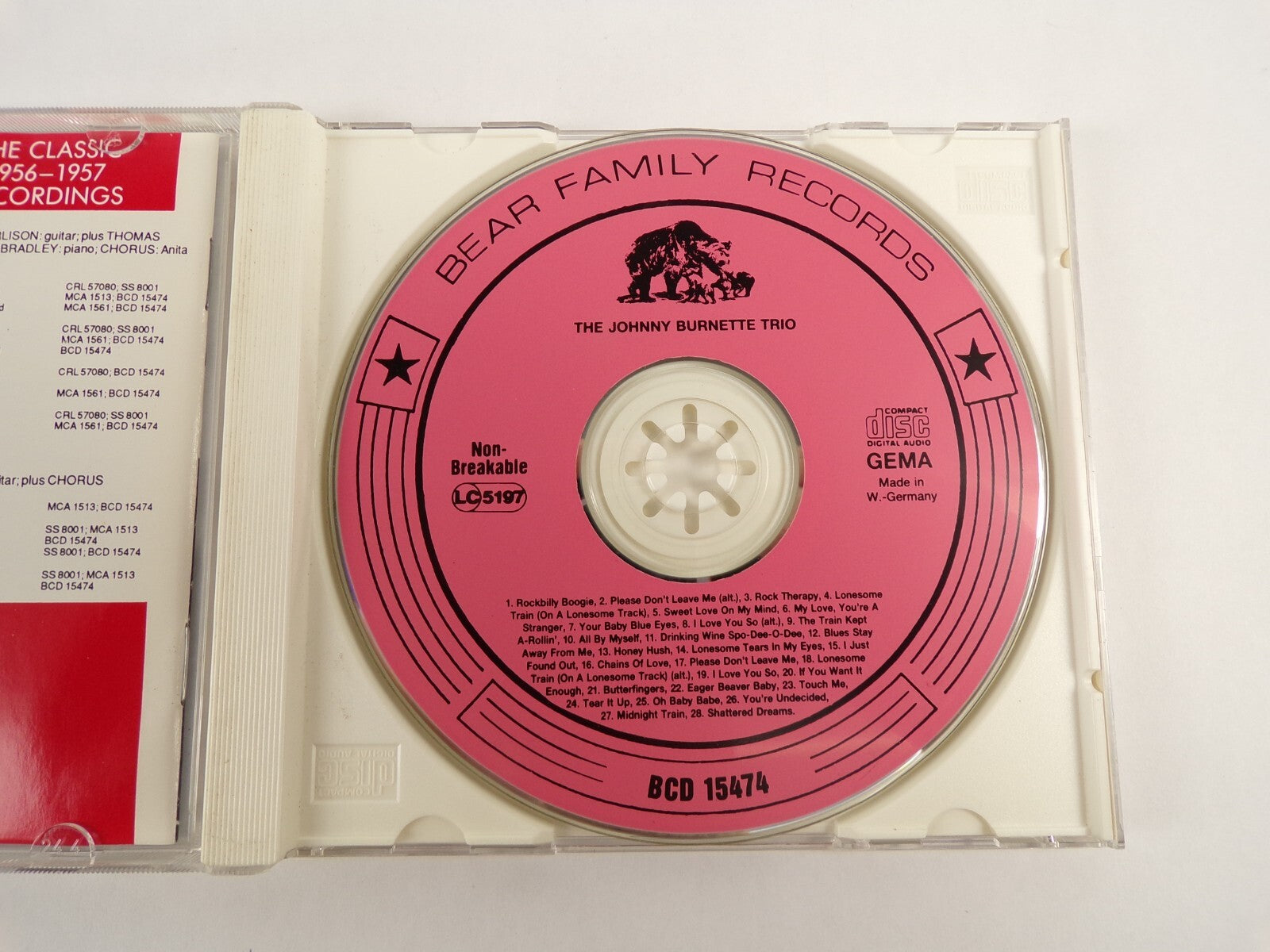 Johnny Burnette Pochlrilly Boogie Rockbilly Boogie Rock TherapyCD#50
