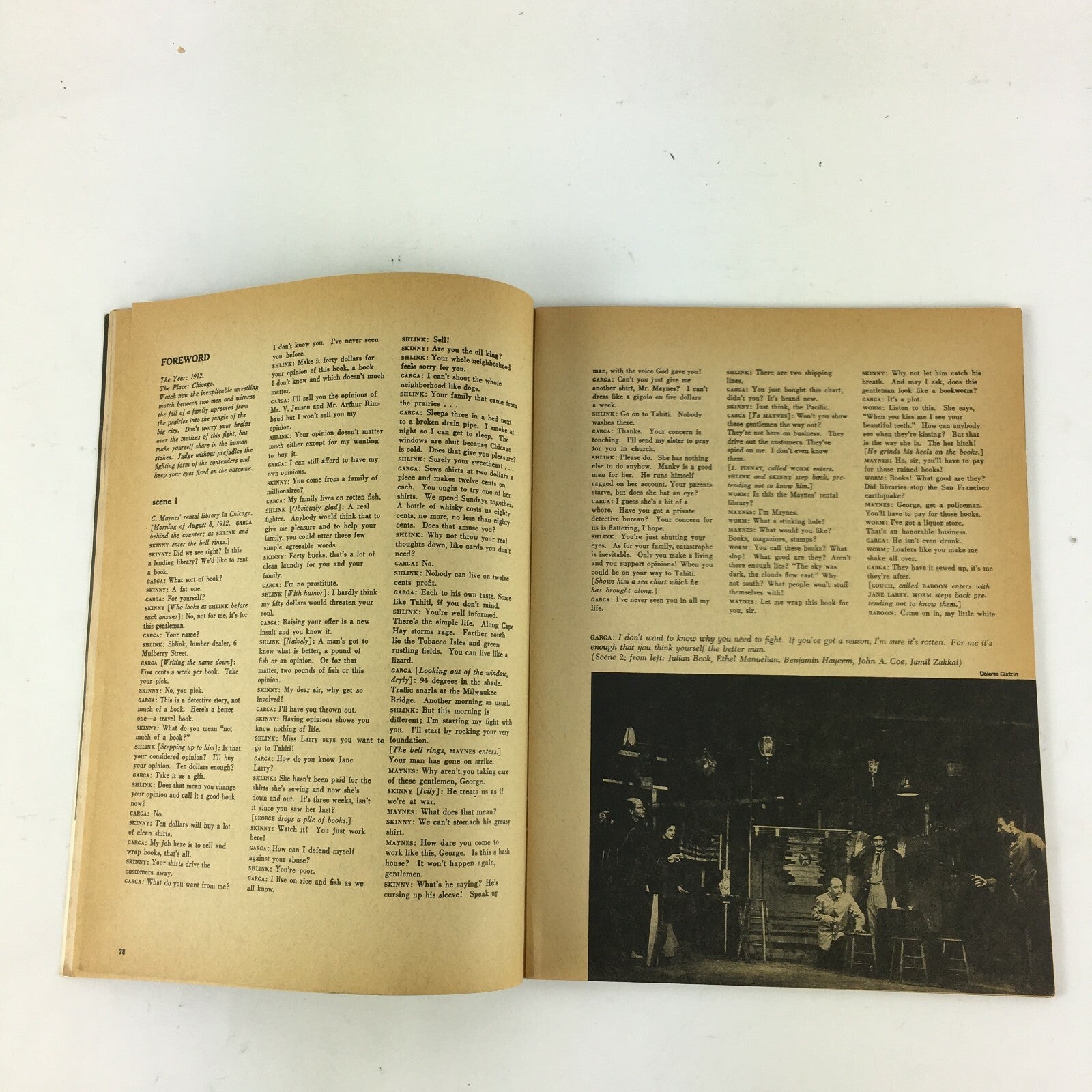 August 1961 Theatre Arts Magazine Thurber On George S.Kaufman Brecht