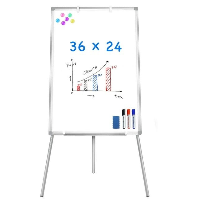MAXTEK TPM-6090 , 60cm x 90cm 3'x 2' Glass Board Magnetic Dry Erase Board NOS