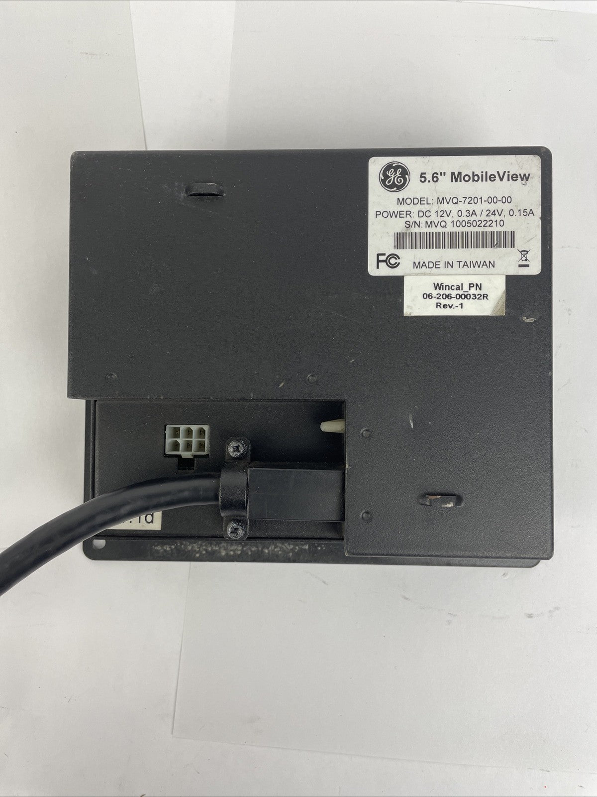 GE Security MobileView 5.6in LCD Monitor MVQ-7201-00-00 Transit Rated 3CH