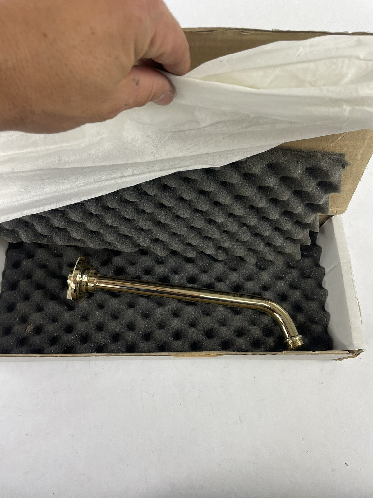 THG Paris Nickel Horizontal shower arm 45° lg: 10" Gold Polished