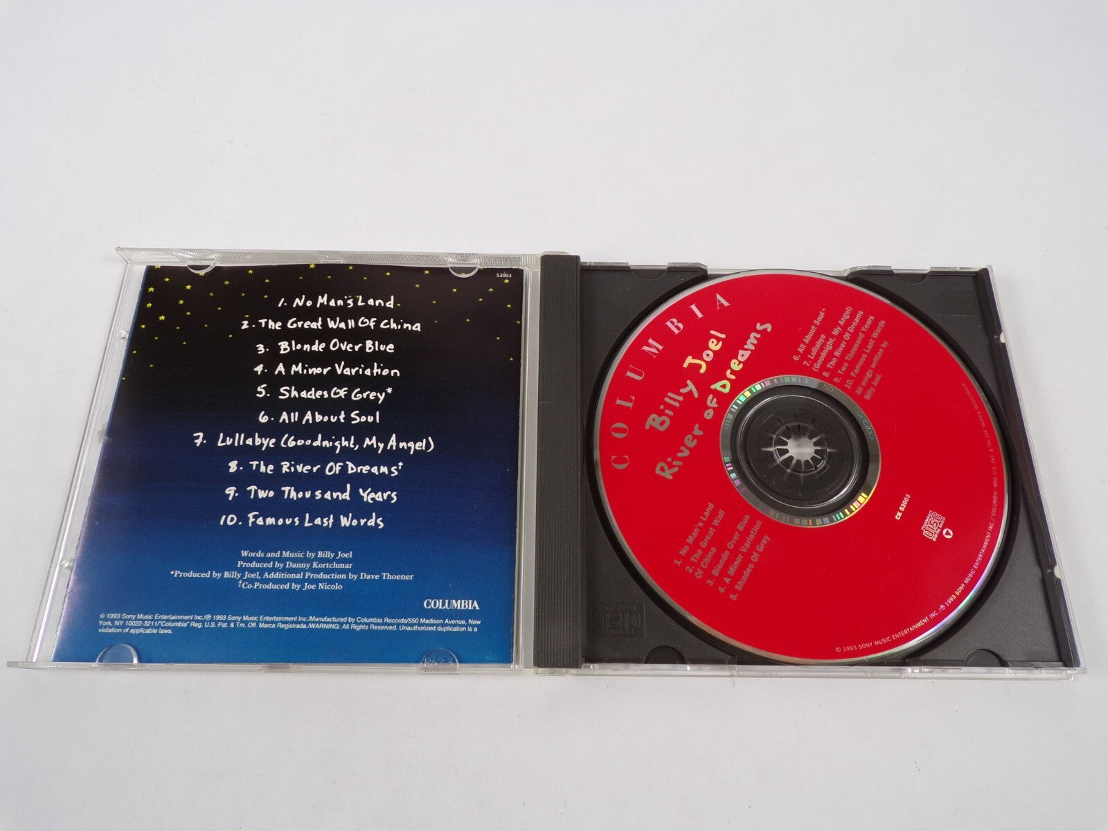 Billy Joel River Of Dreams No Mansland The Gret Wall Of China Blonde Over CD#12