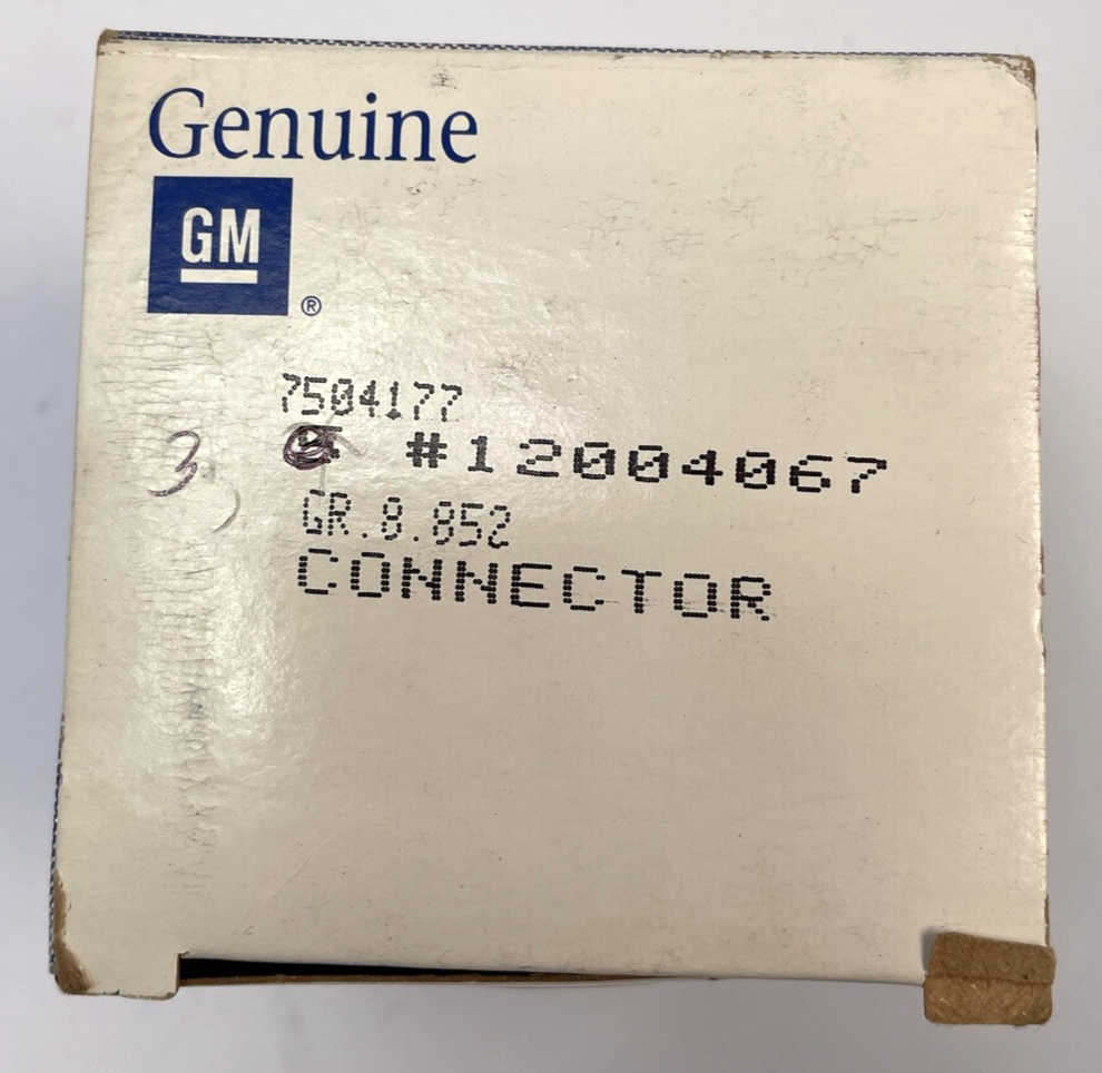 GM 12004067 AIR CONDITIONER AND HEATER CONTROL CONNECTOR (1) OEM AC Delco
