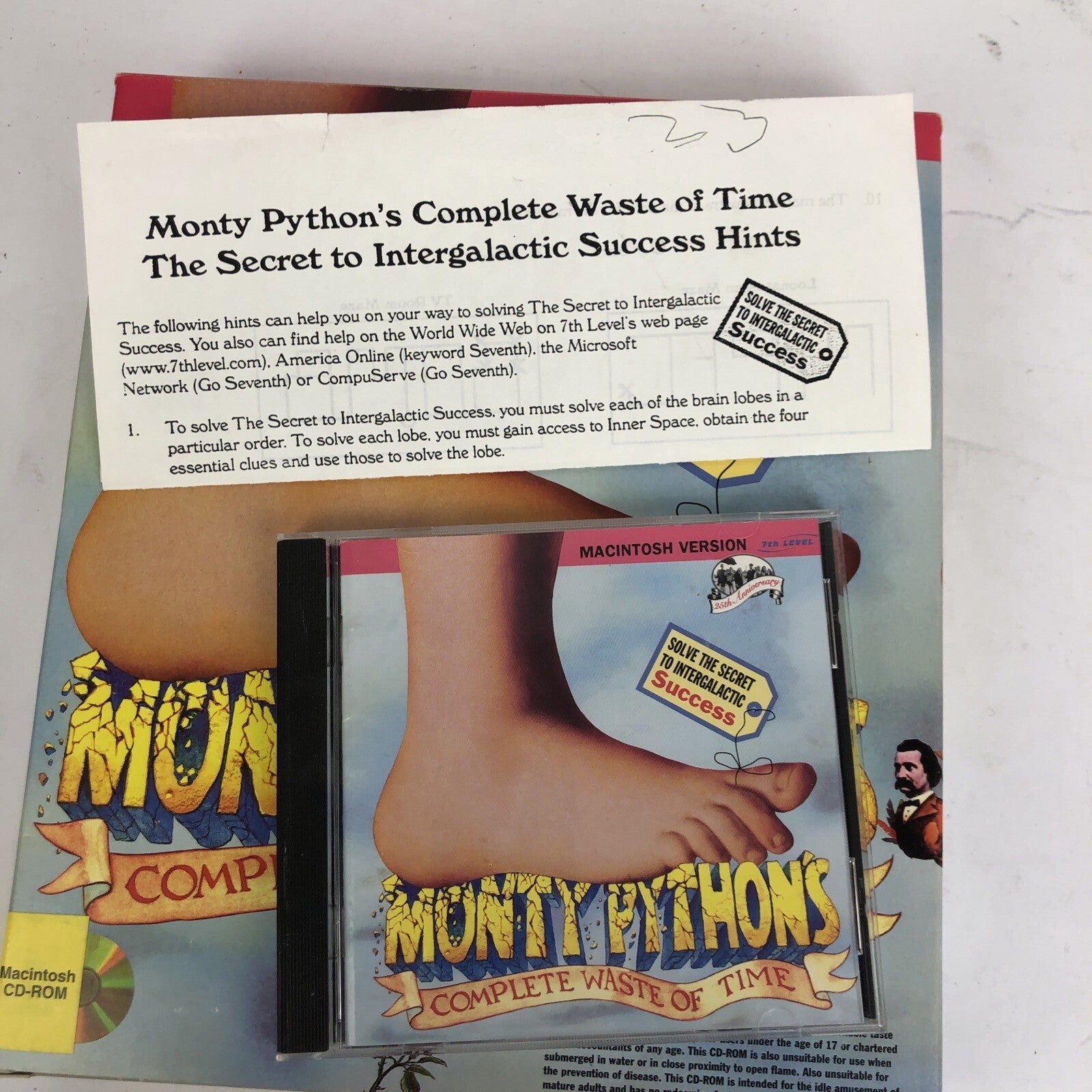 Monty Pythons Complete Waste of Time CD-Rom PC Game (1994) Windows 95 MINT DISC