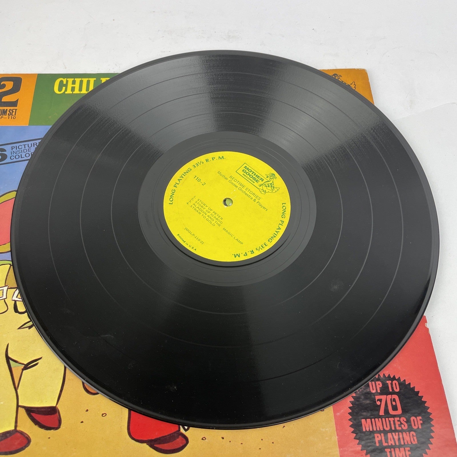 Children's Bedtime Stories Mother Goose Orchestra Players 2 LP Set Record Album