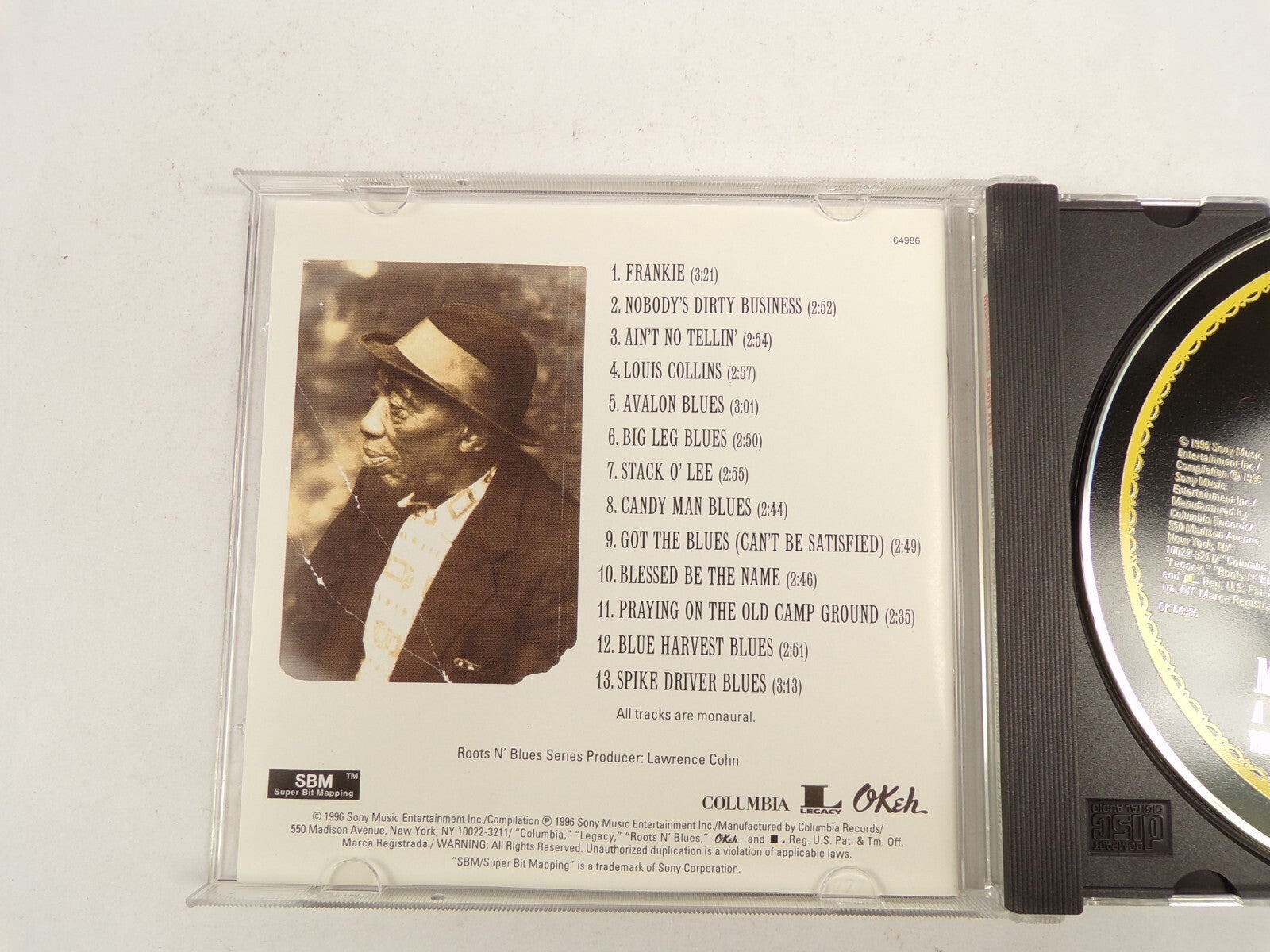 Mississippi John Hurt Avalon Blues Frankie Louis Collins Stack O'Lee CD#44