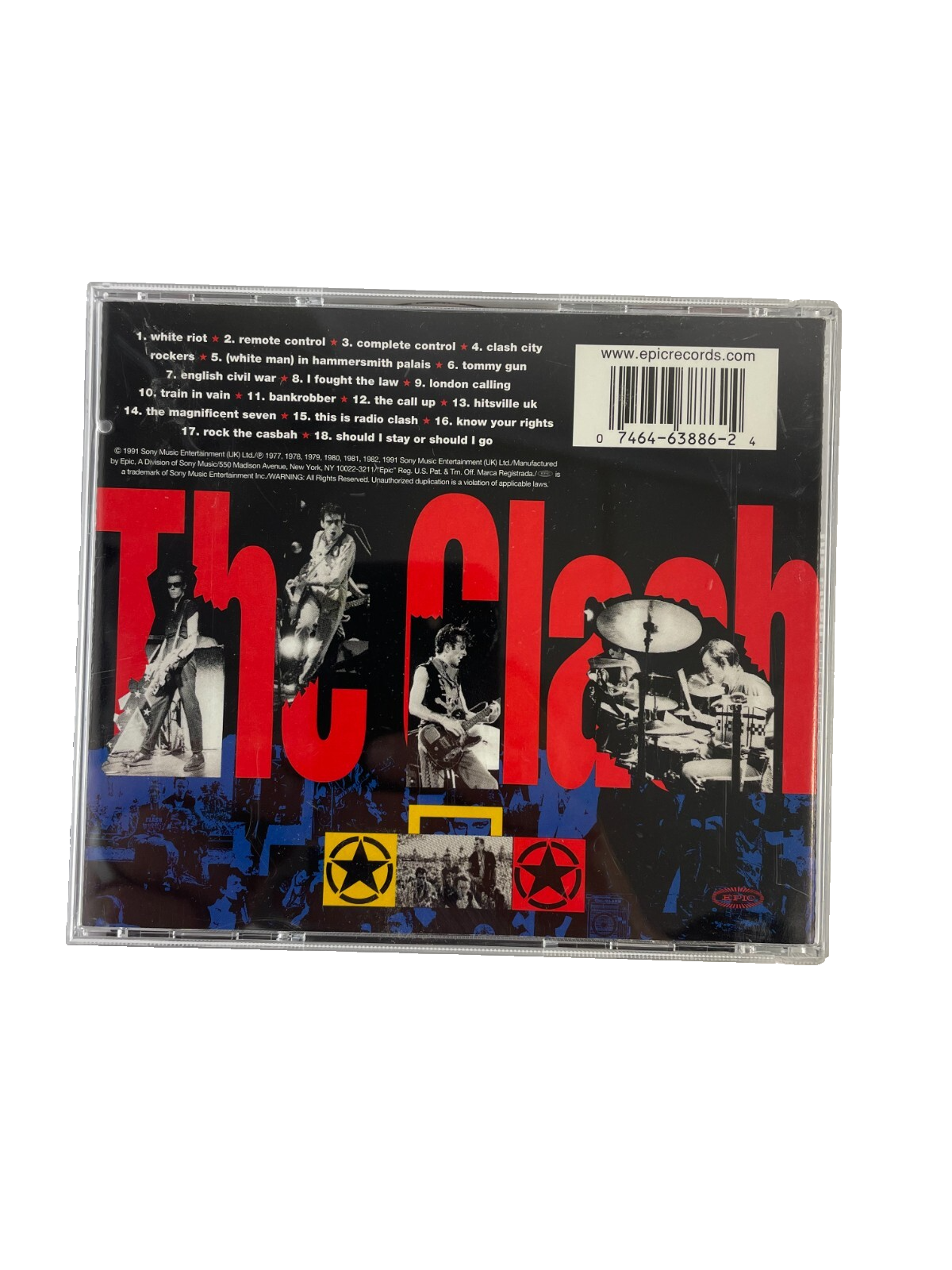 The Clash The Singles White Riot Remote Control Tommy Gun English Civil WarCD#37