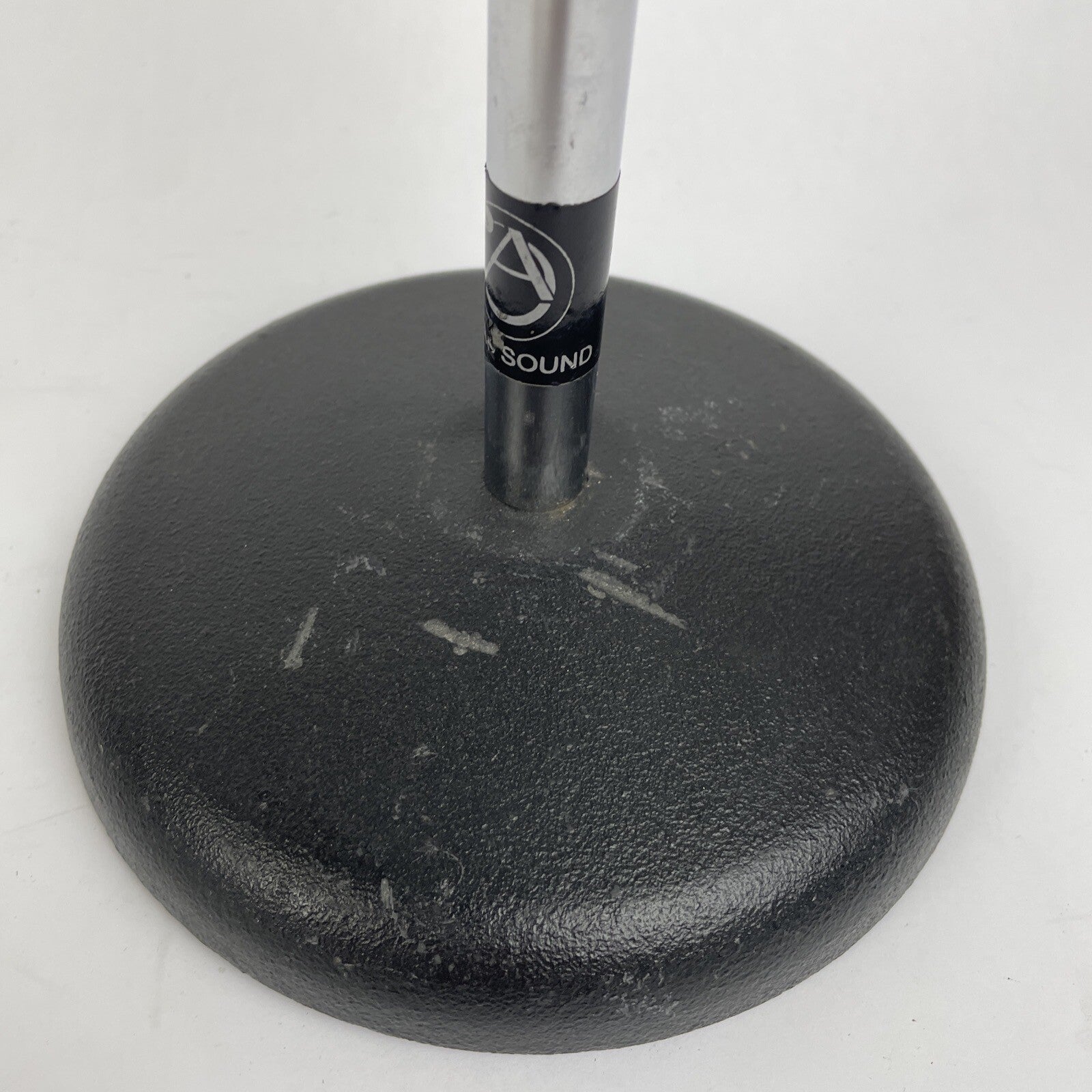 Vintage OEM Atlas DS-5 Microphone desk stand D7-5 DS-10 w Shure Mic Clip      1