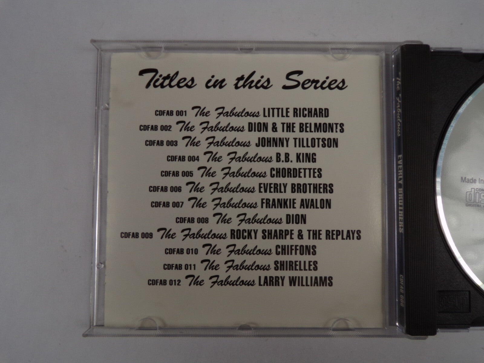 the Fabulous Every Brothers Bye Bye Love All I Have To Do Is Dream CD#42