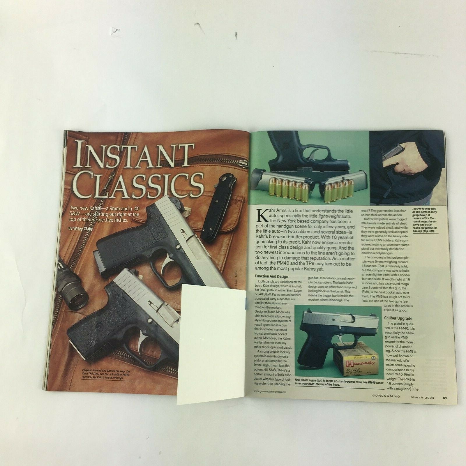 March 2004 Guns&Ammo Magazine 1911 SiGARMS Pocket .40 504 Rimfire S&W's .45 Auto