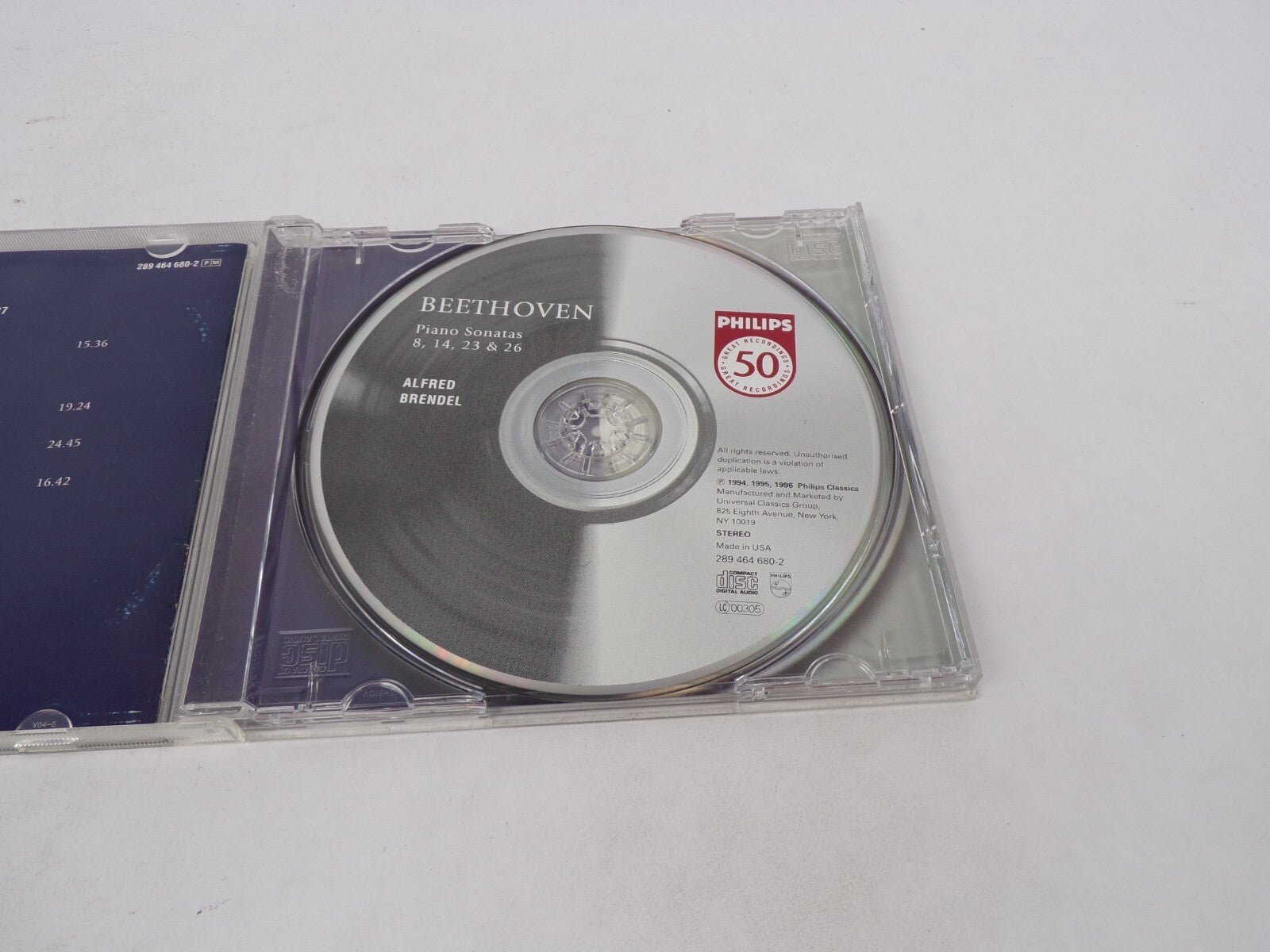 Ludwig Van Beethoven Alfred Brendel Piano Sonatas Moonlight CD#71