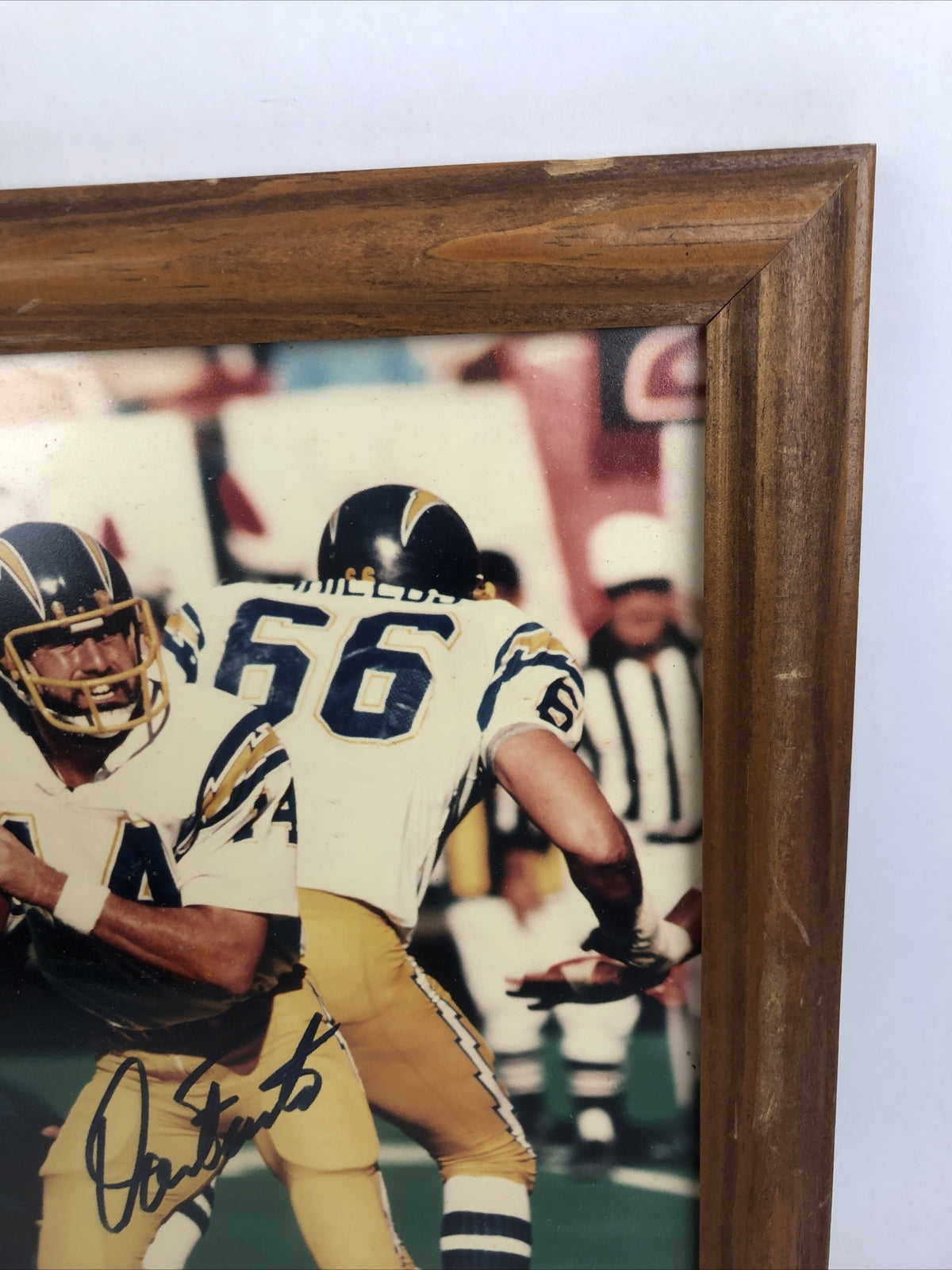 Dan Fouts signed San Diego Chargers 8x10 framed color photo NFL memorabilia