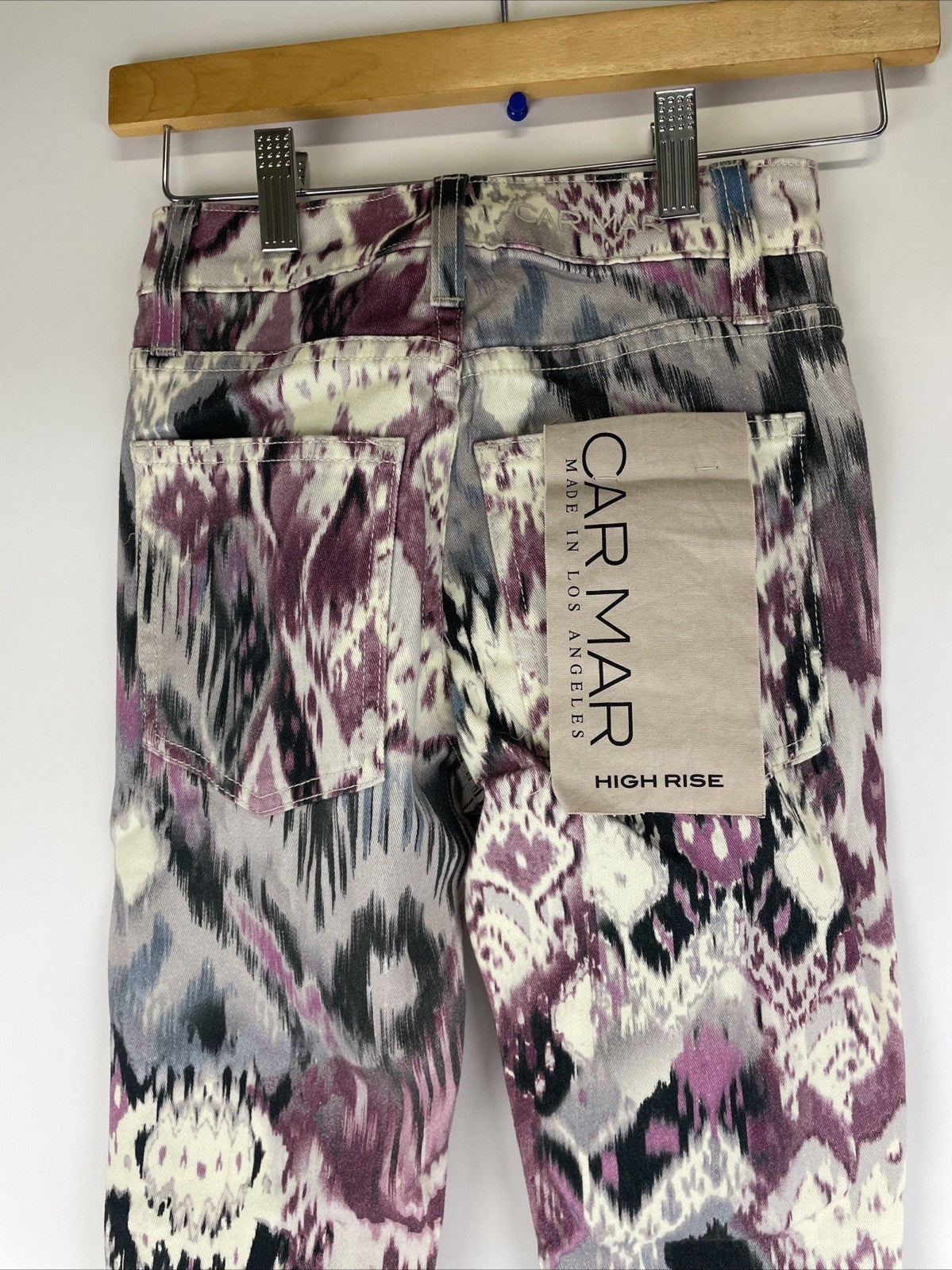 CARMA Tie Dye Skinny Fit Jeans Women's Size 23 High Rise Stretch Denim NEW