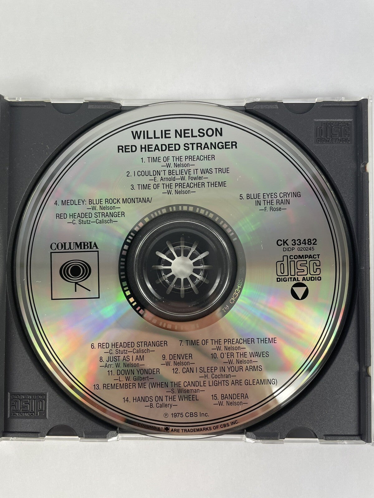 WILLIE NELSON - Red Headed Stranger CD    #6