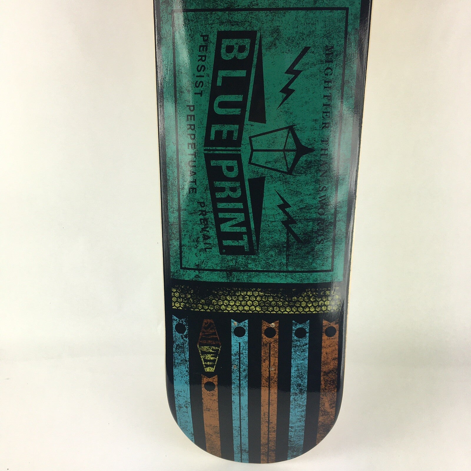 BLUEPRINT skateboards deck 8” RARE quality Smith Strike a Light