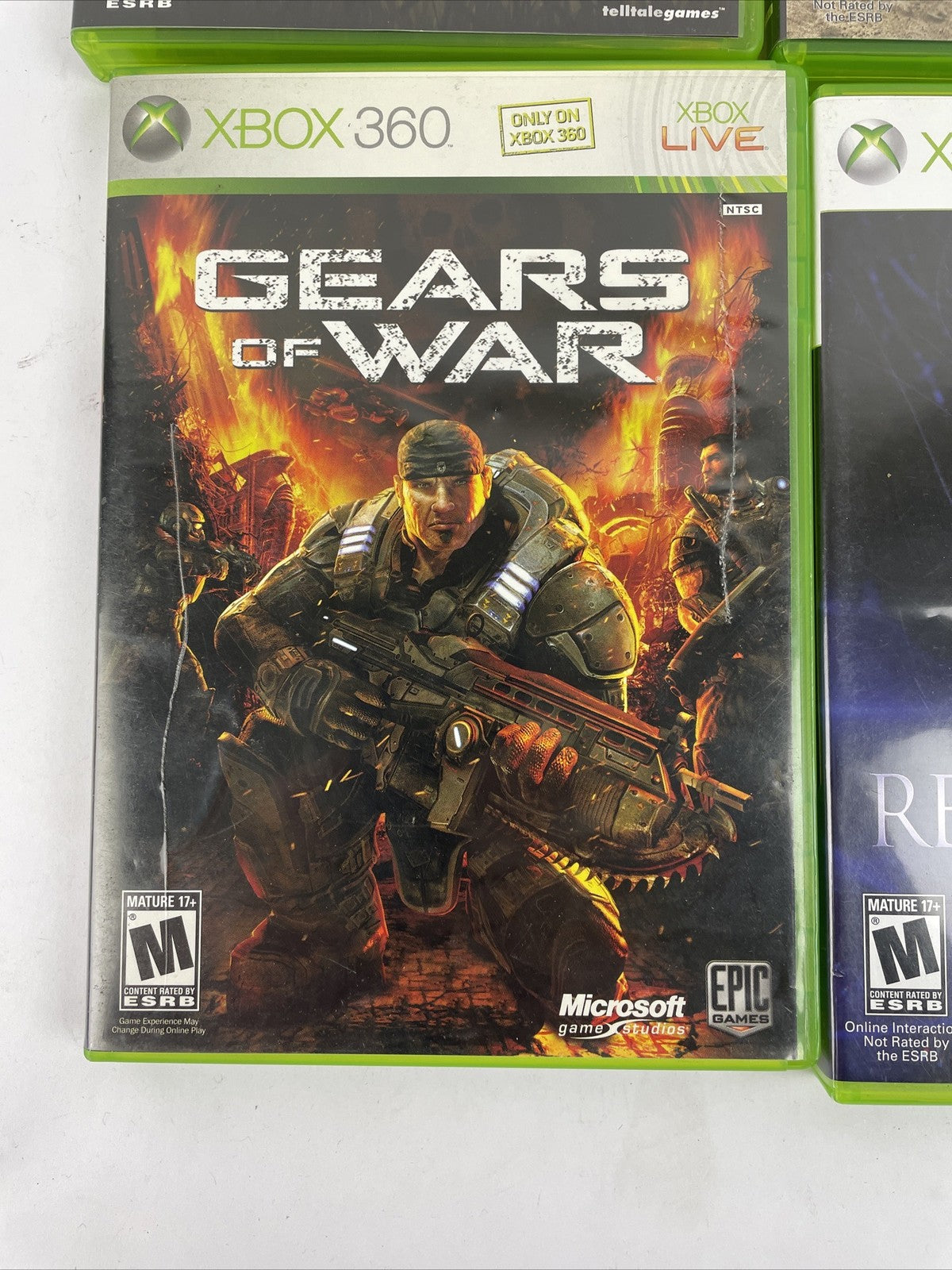 6 x XBOX 360 Action War Game Lot Complete W/ Manuals Resident Evil, Gears of War
