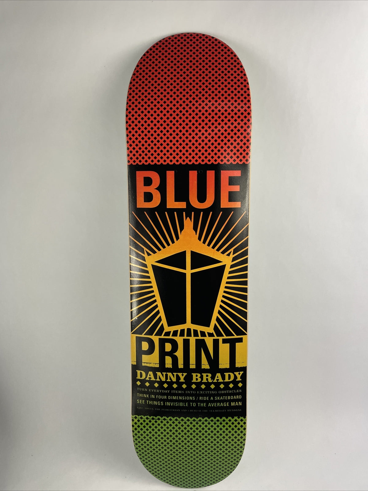 BLUEPRINT skateboards deck 8.25" RARE quality Paul Shier Pachinko