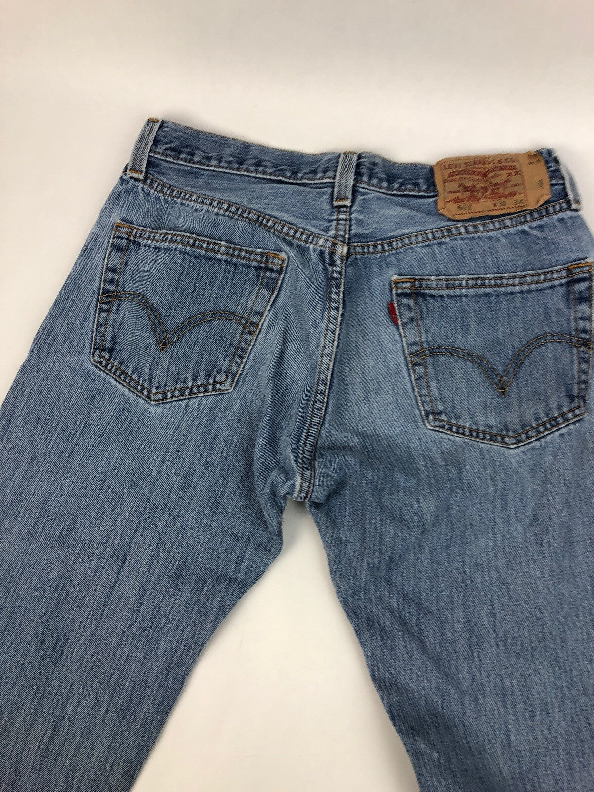 Vintage Levi 501 Jeans Red Tab Blue Straight Button Fly (Patch W31L34) W 31 L 33
