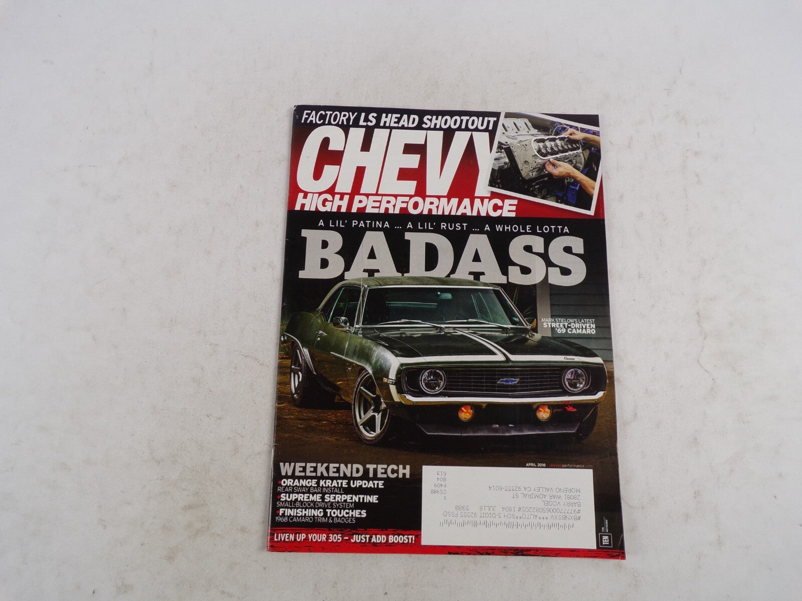 April 2018 Chevy High Performance Badass Factory LS Head Shootout A Lil' Patina