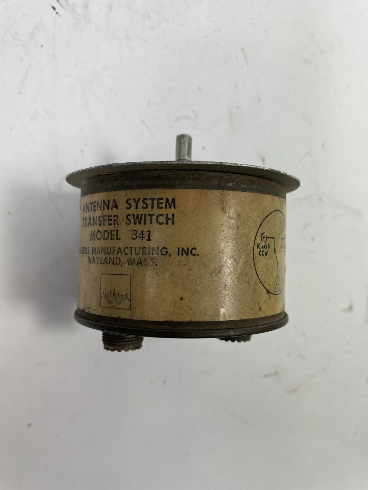 Waters Manufacturing Model 341 antenna system transfer switch